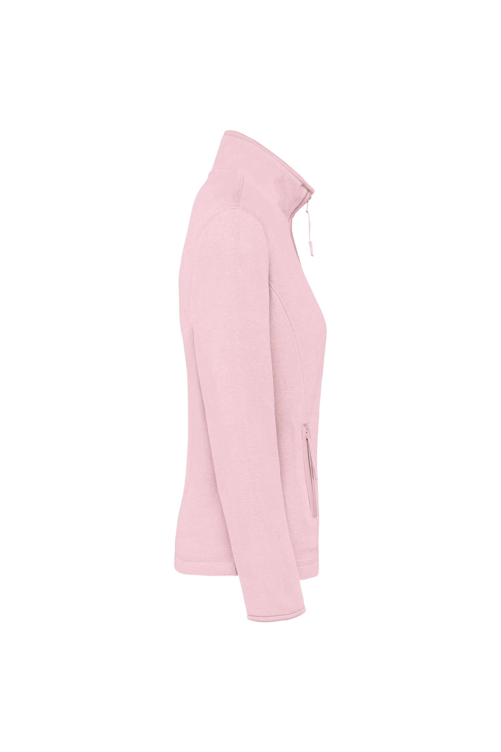 Veste micropolaire zippée rose pâle