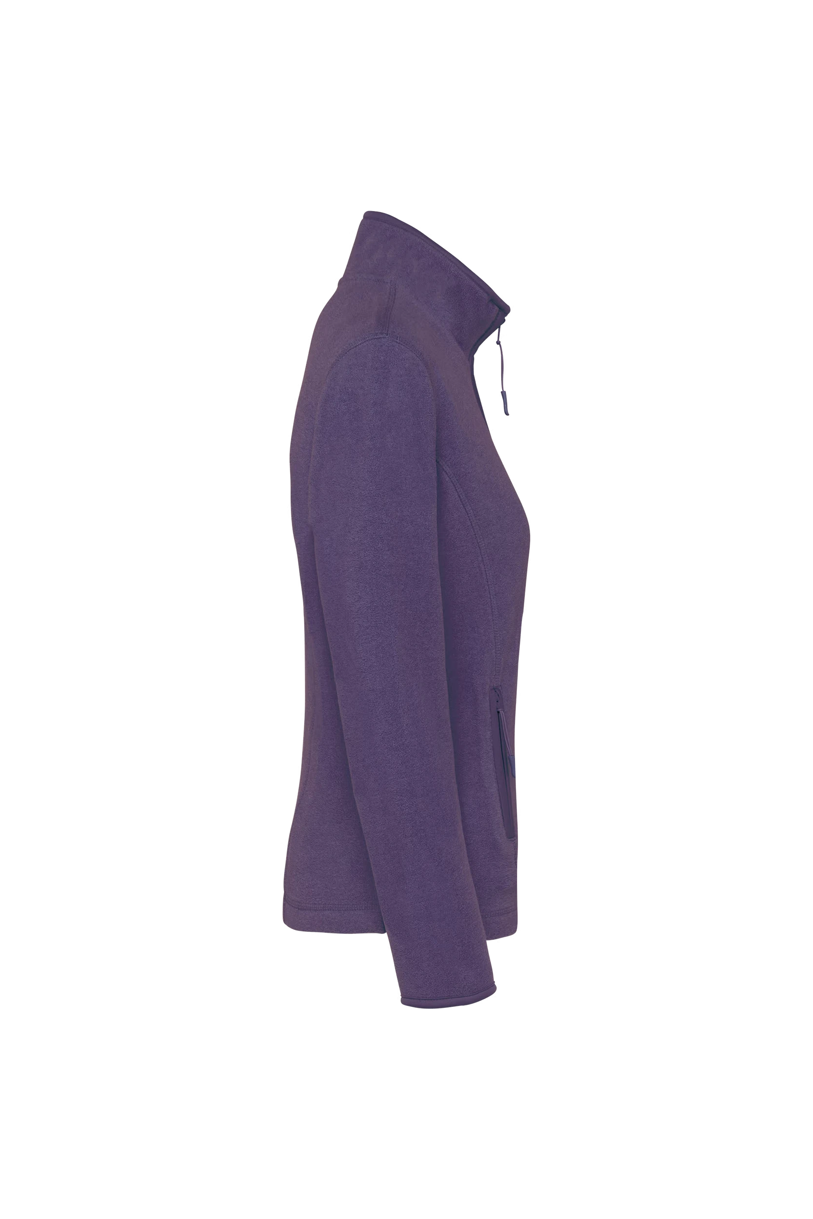 Veste micropolaire zippée violet