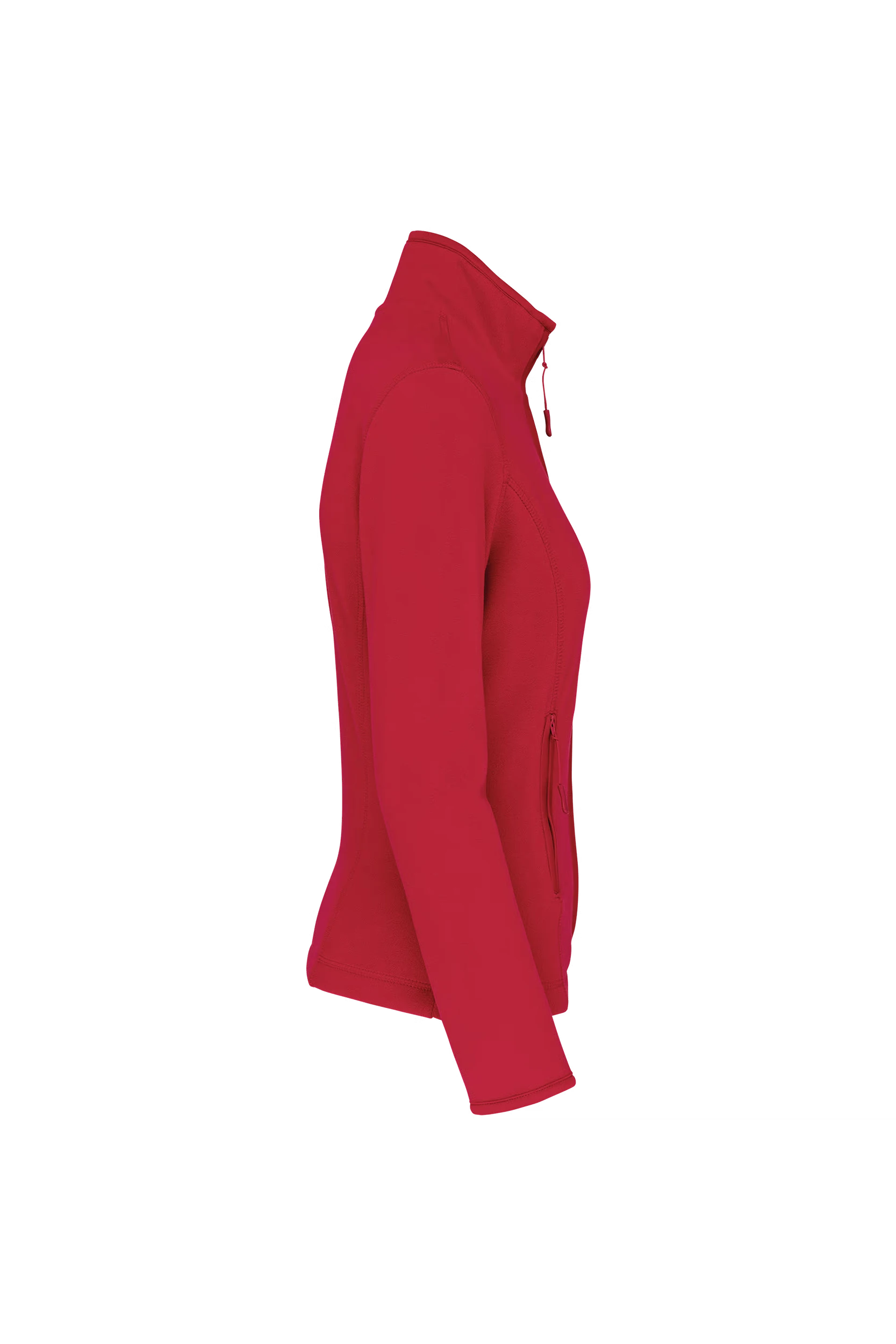 Veste micropolaire zippée rouge
