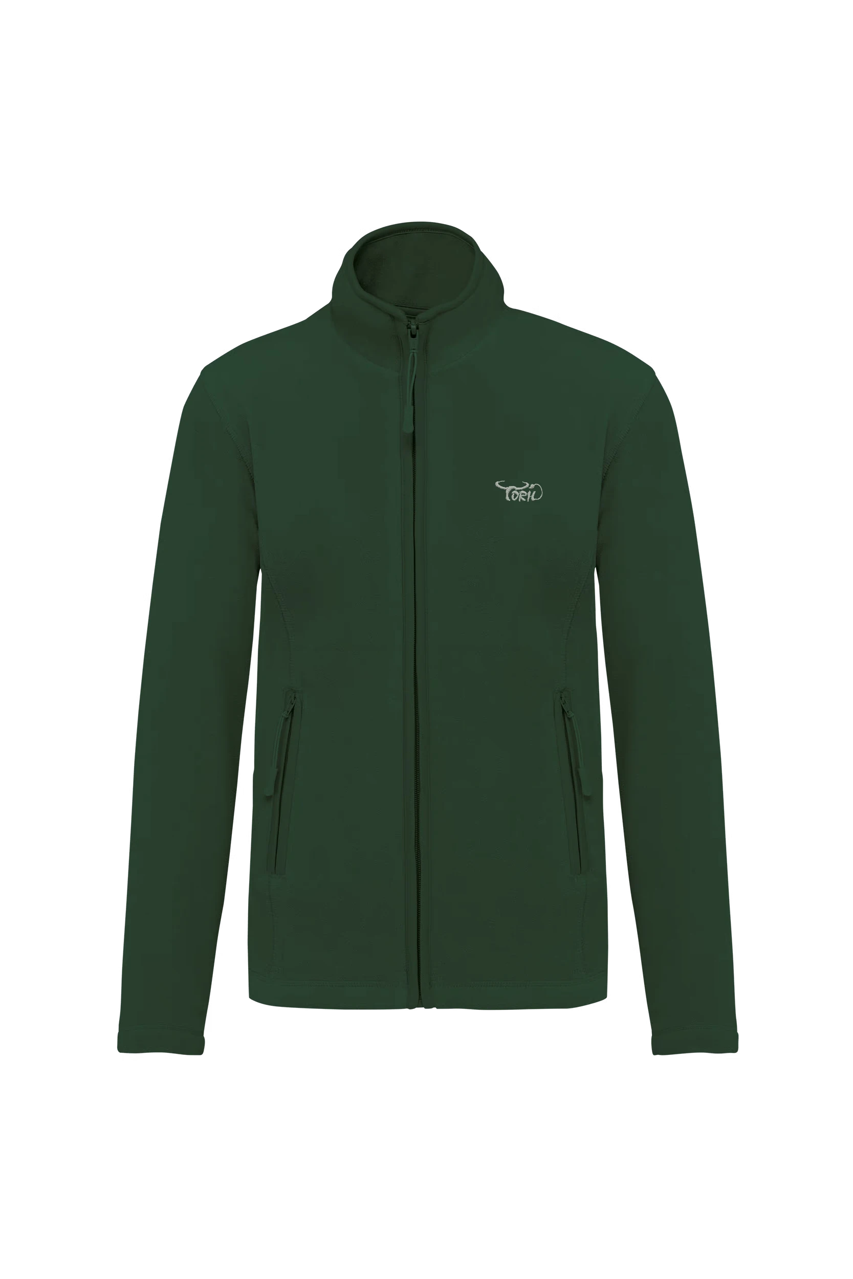 Veste micropolaire zippée vert forêt