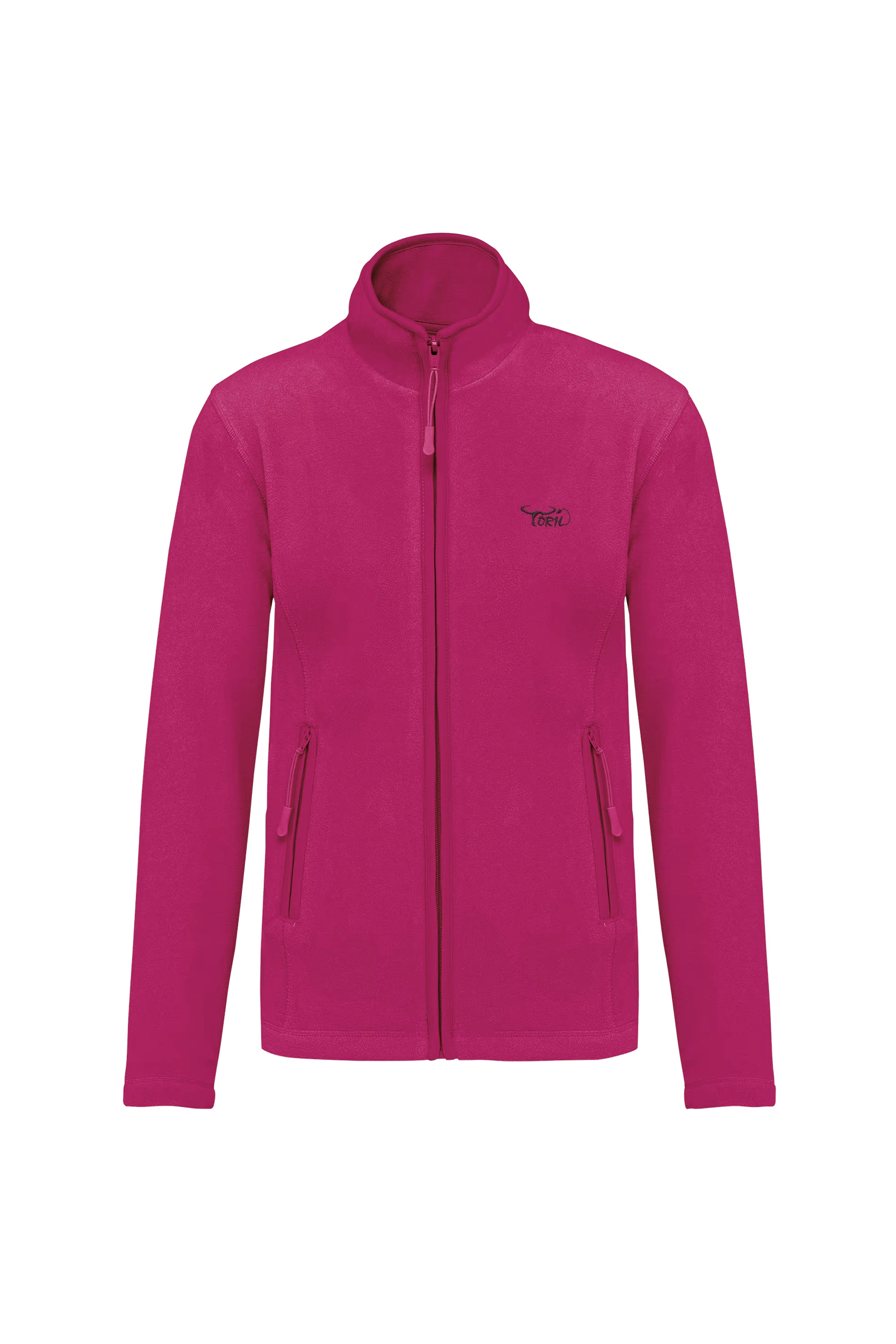 Veste micropolaire zippée fuchsia