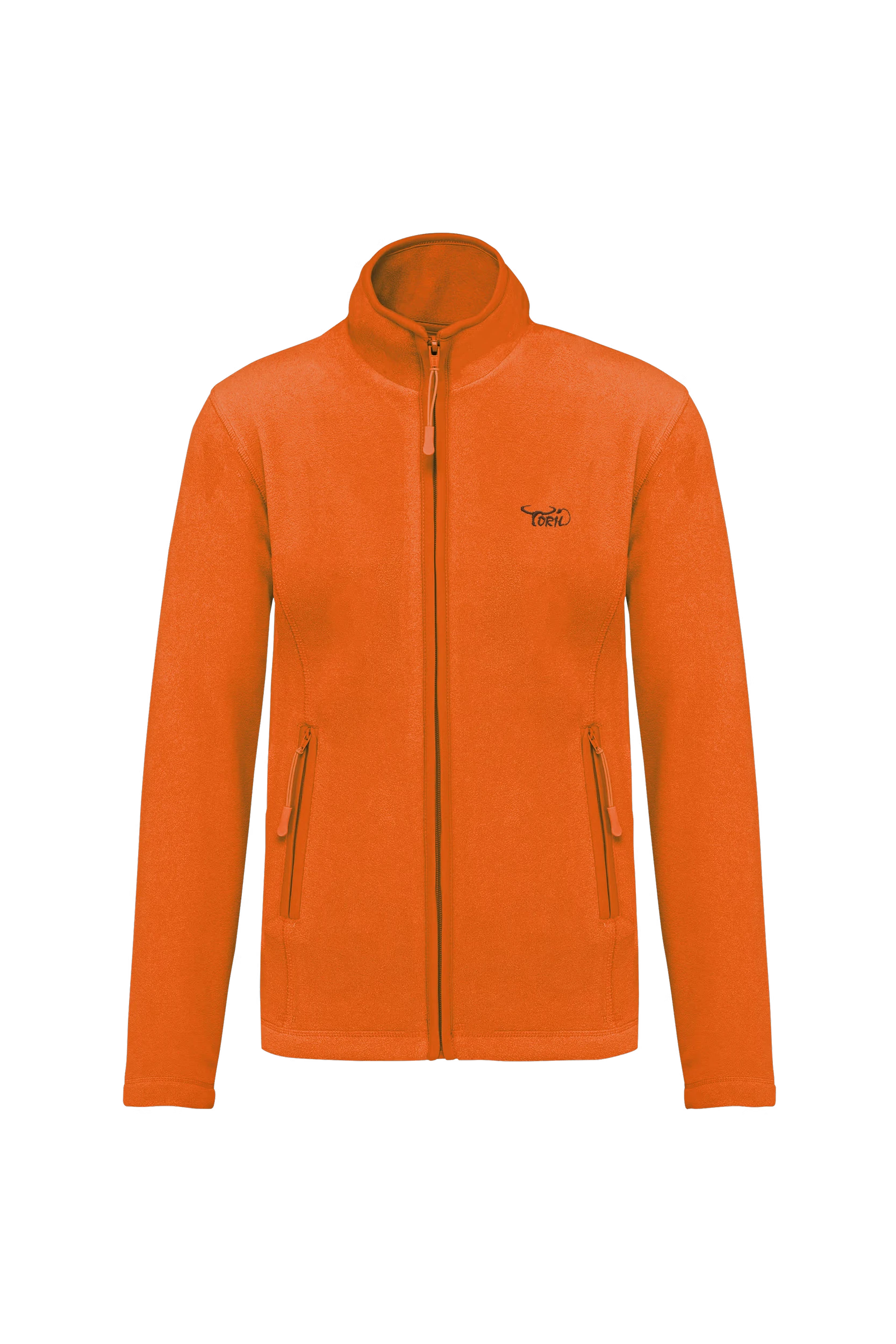 Veste micropolaire zippée orange