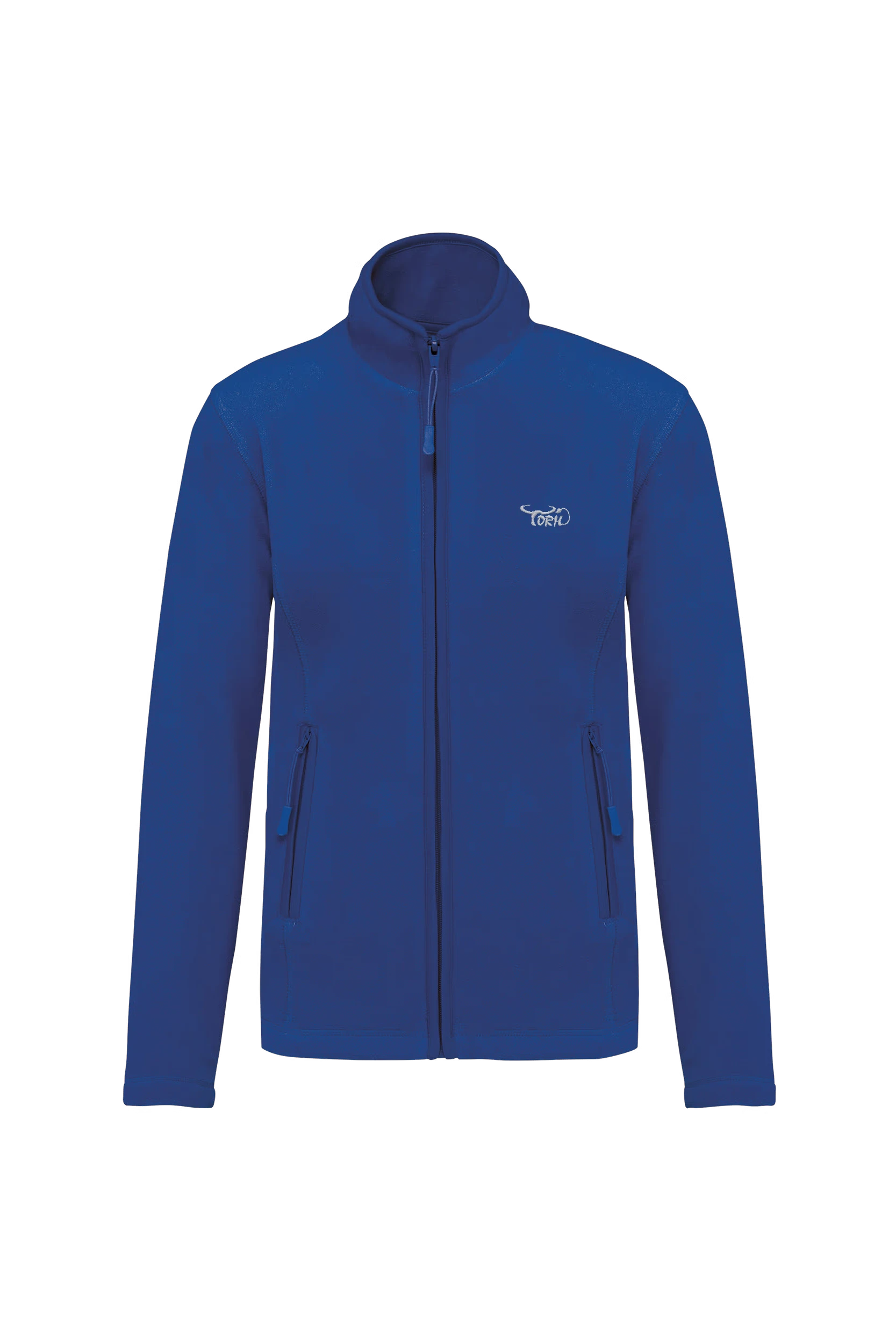 Veste micropolaire zippée bleu