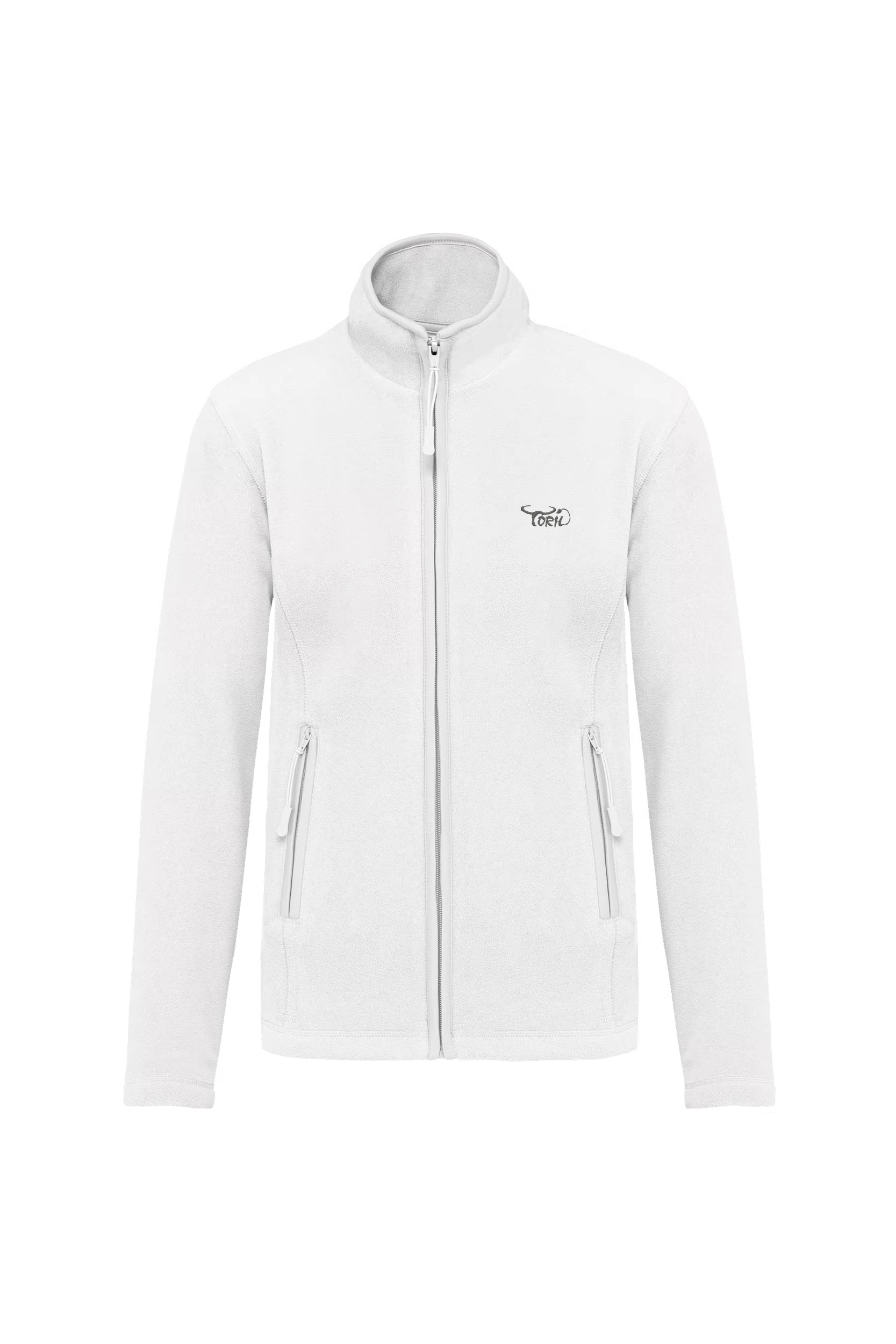 Veste micropolaire zippée blanc