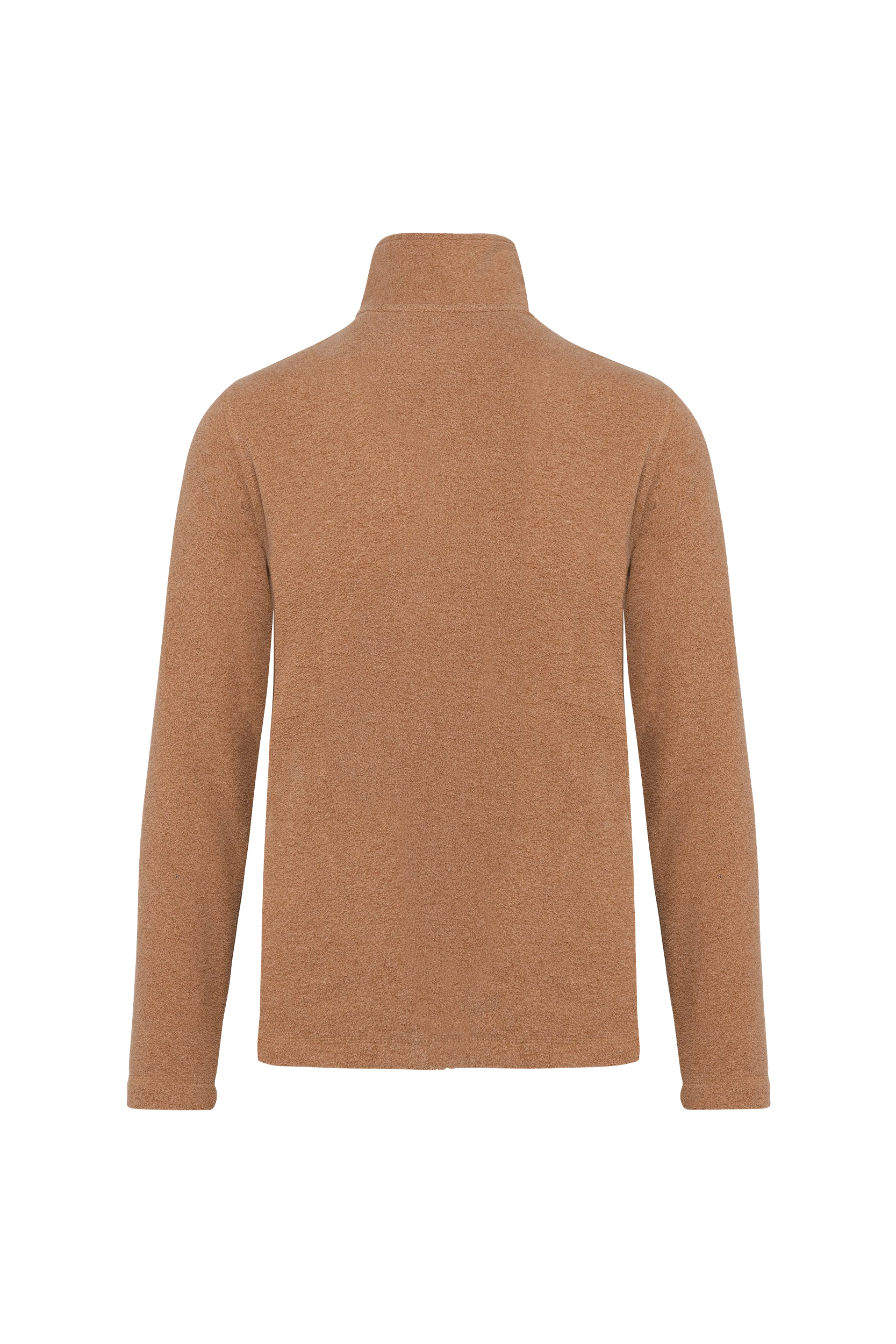 Veste micropolaire zippée camel