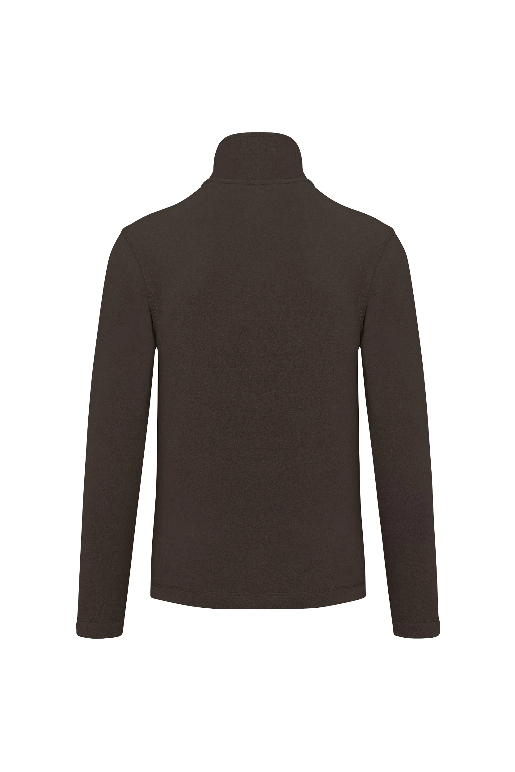 Veste micropolaire zippée chocolat