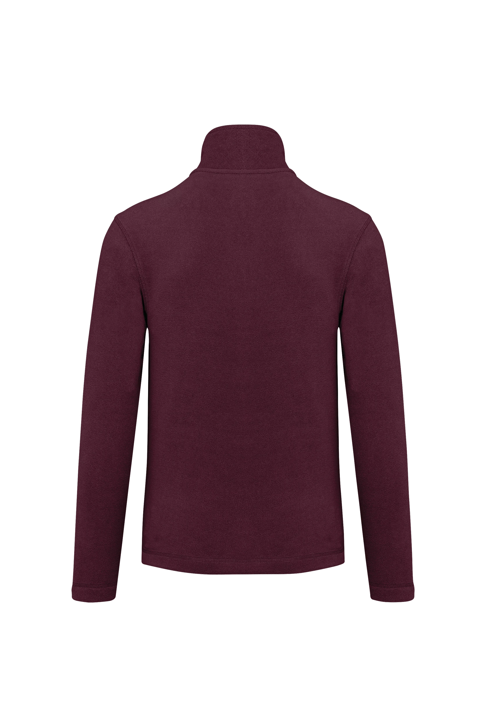 Veste micropolaire zippée bordeaux