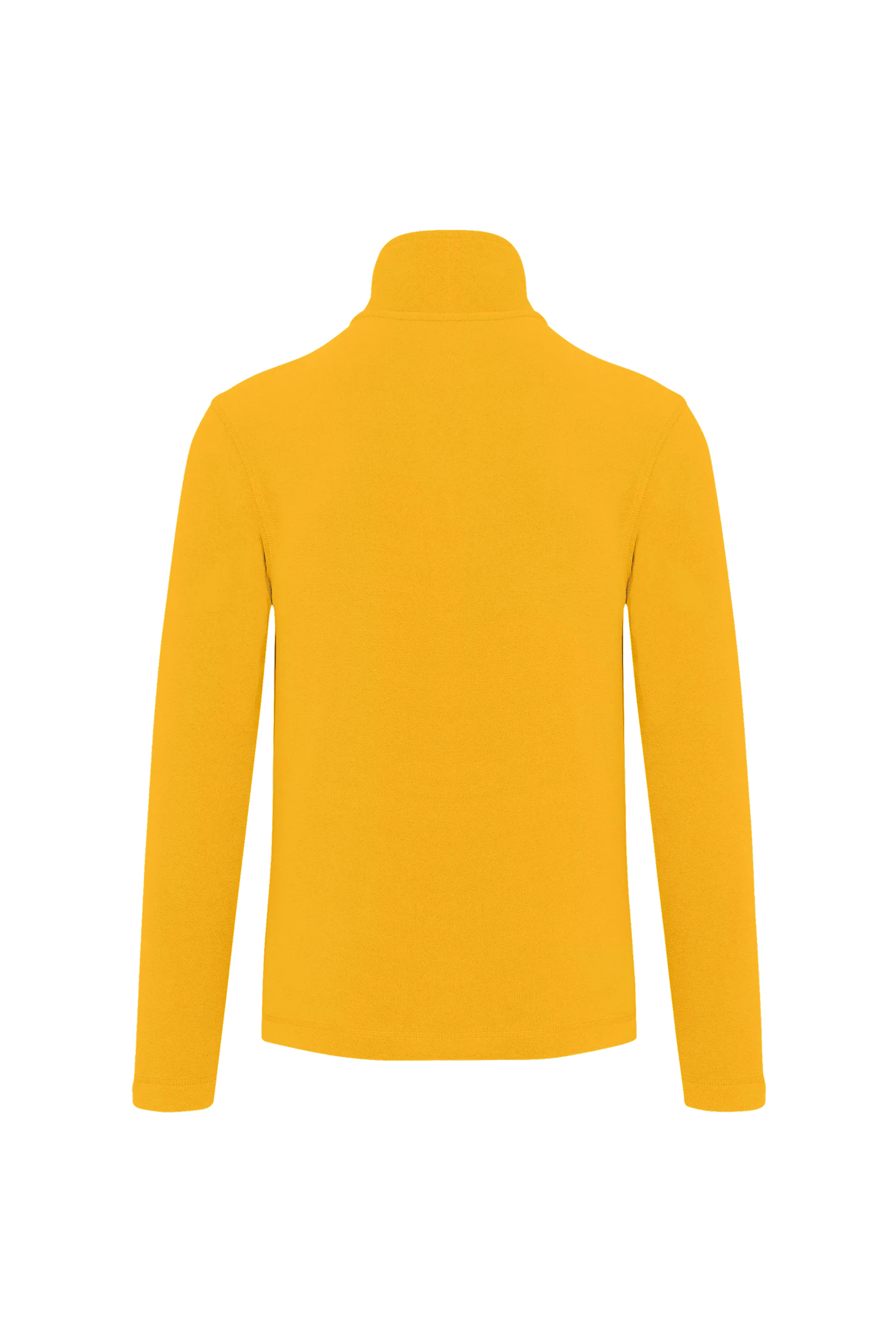 Veste micropolaire zippée jaune