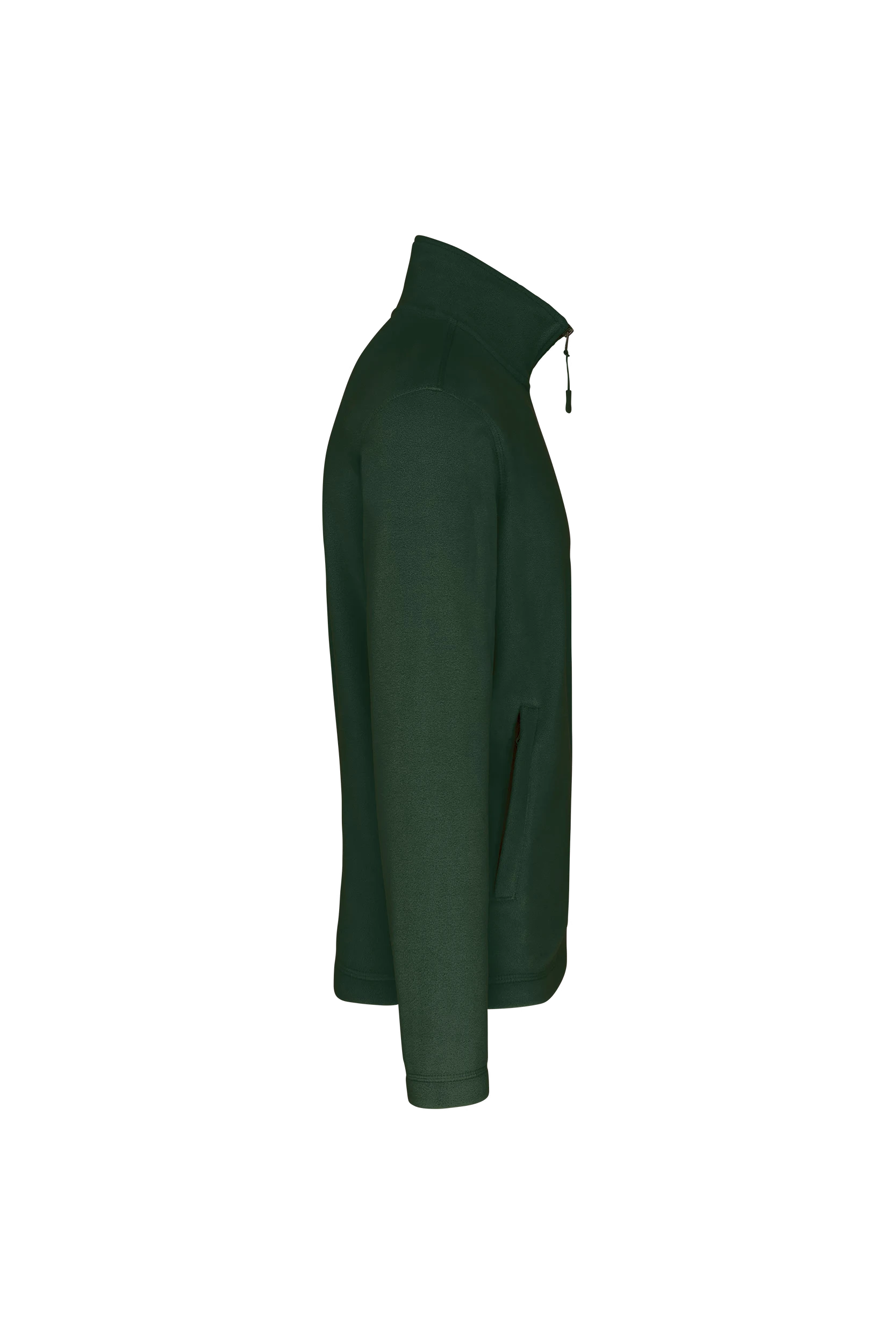 Veste micropolaire zippée vert forêt