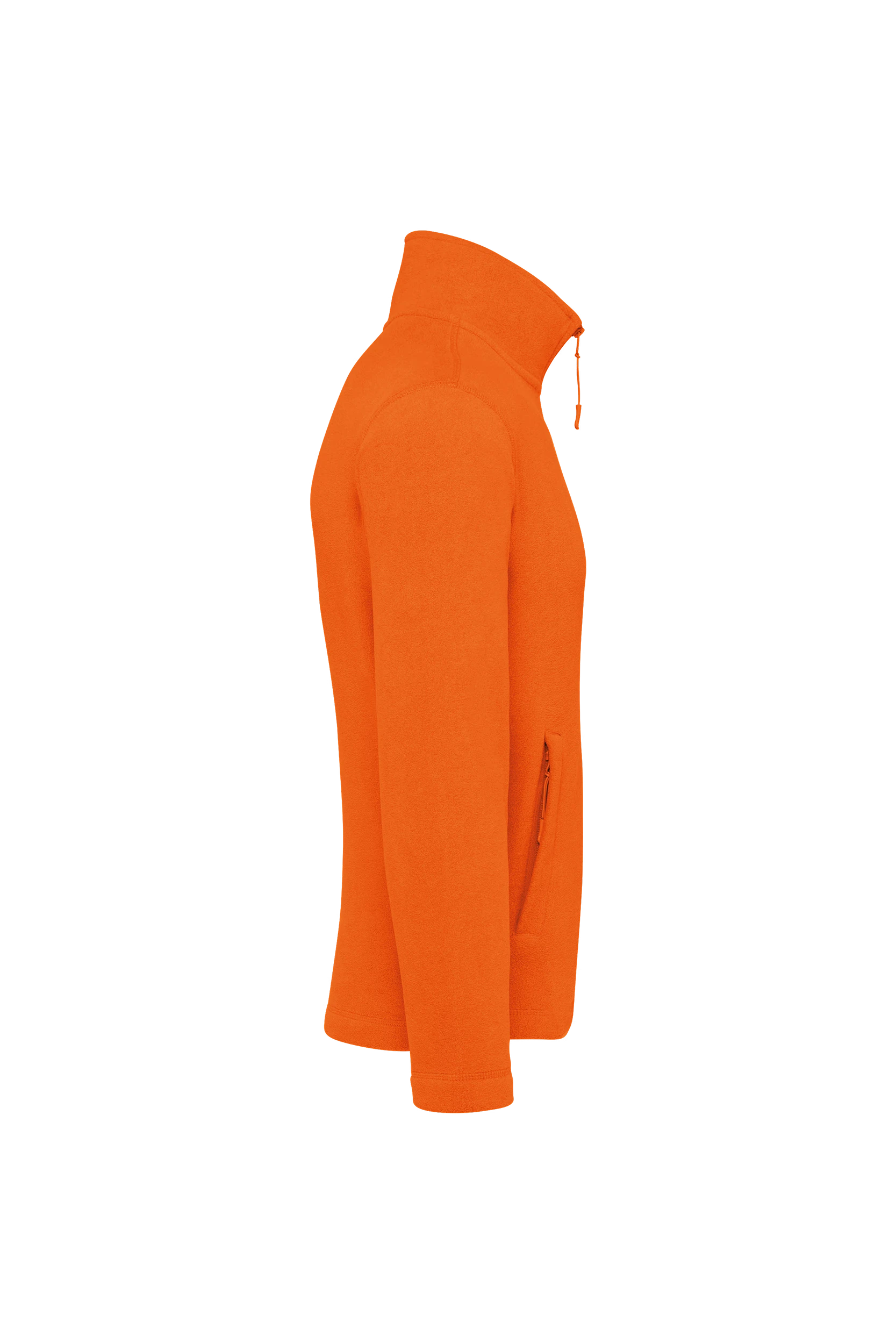Veste micropolaire zippée orange