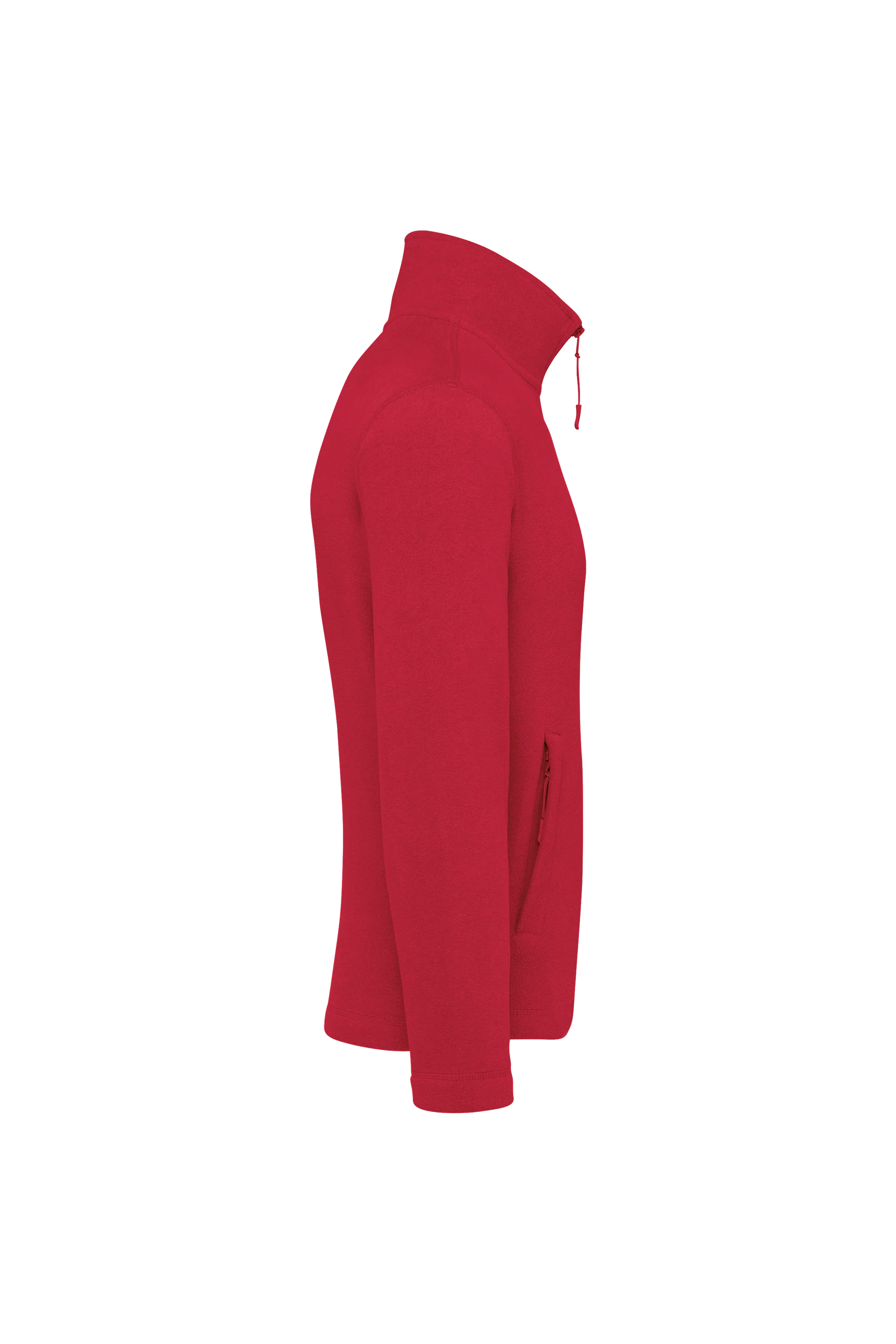 Veste micropolaire zippée rouge