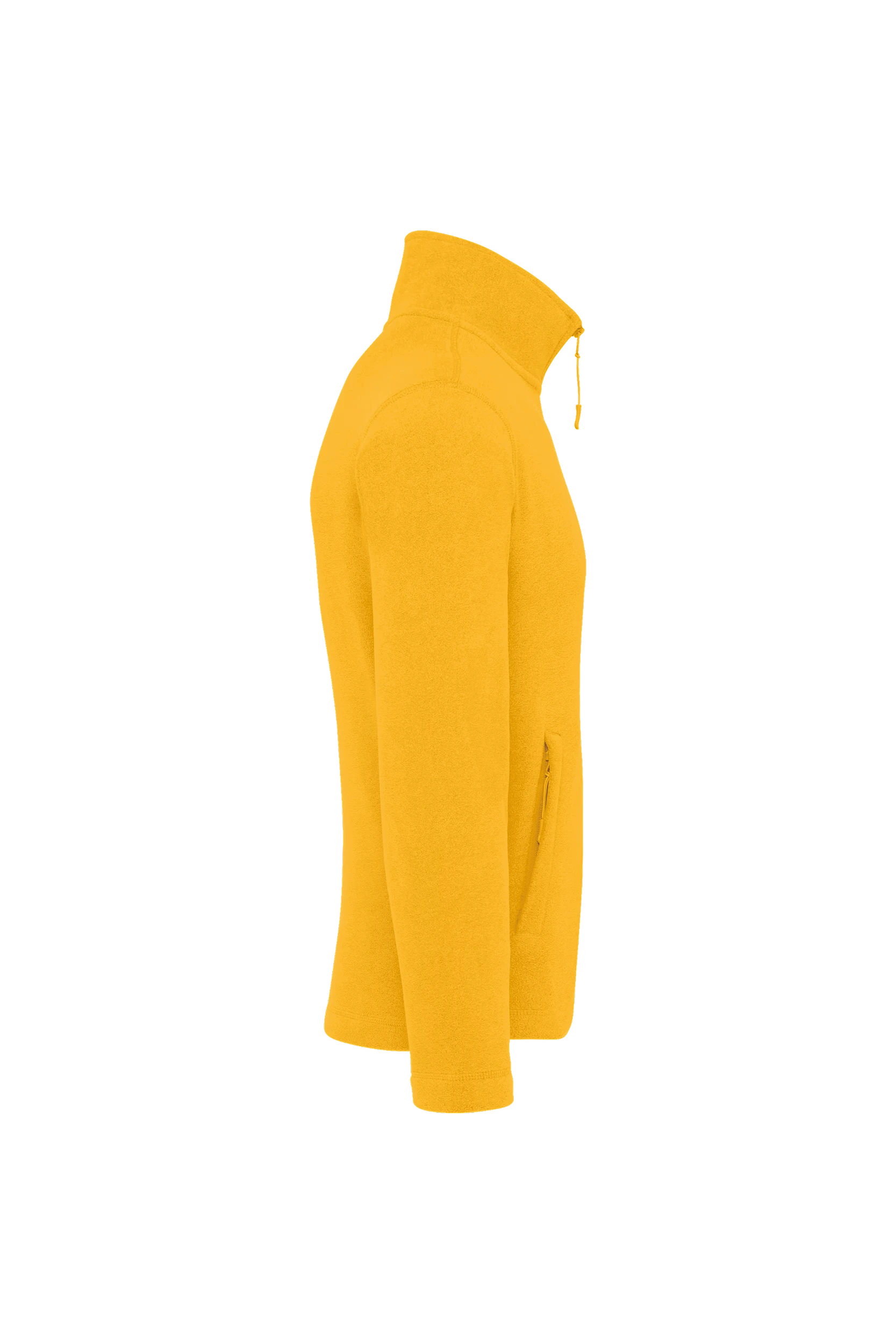 Veste micropolaire zippée jaune