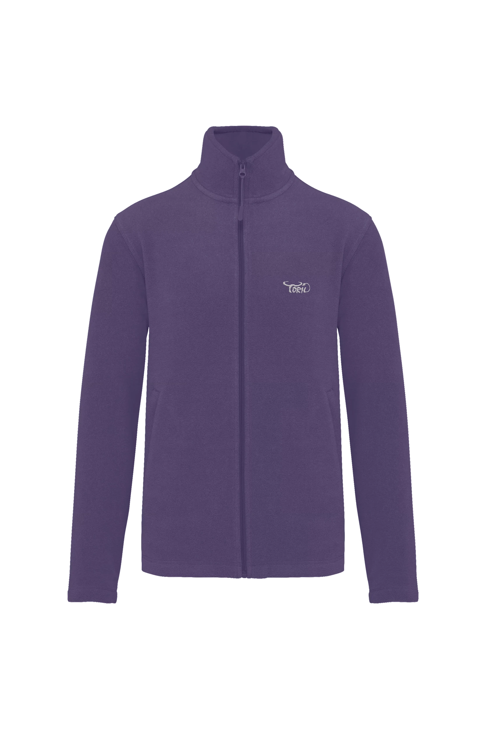 Veste micropolaire zippée violet