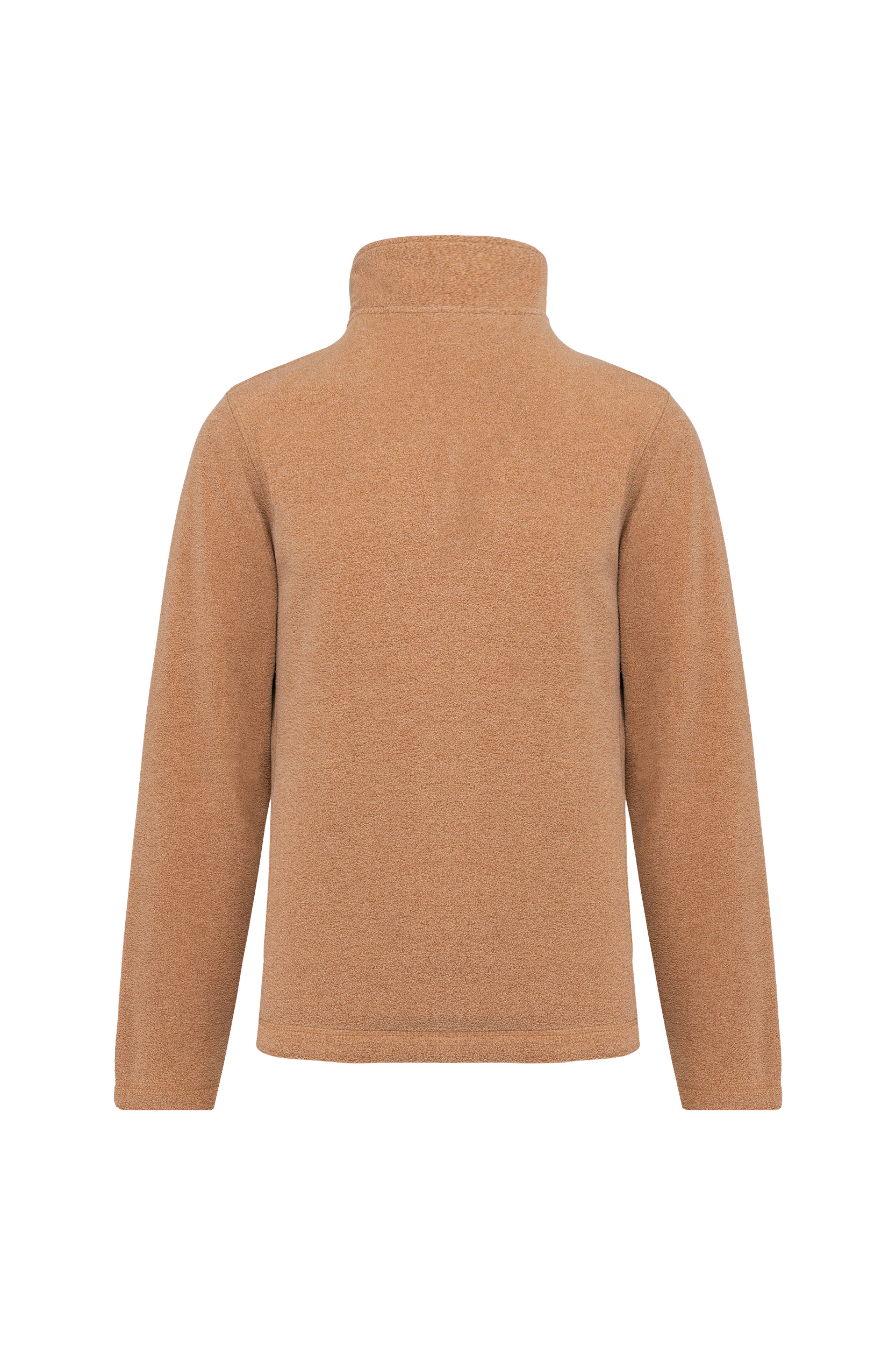 Micropolaire col zippé camel