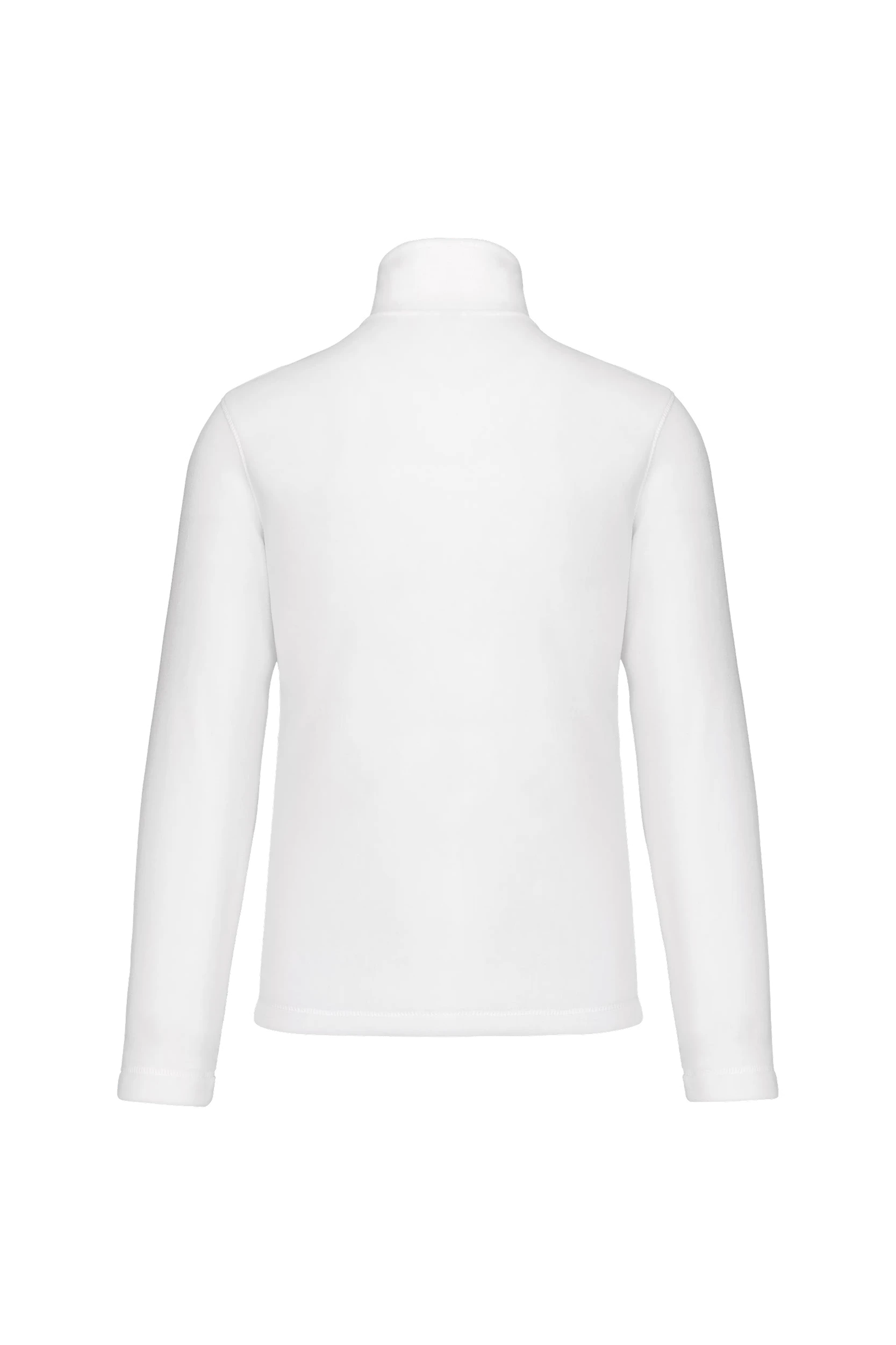 Micropolaire col zippé blanc