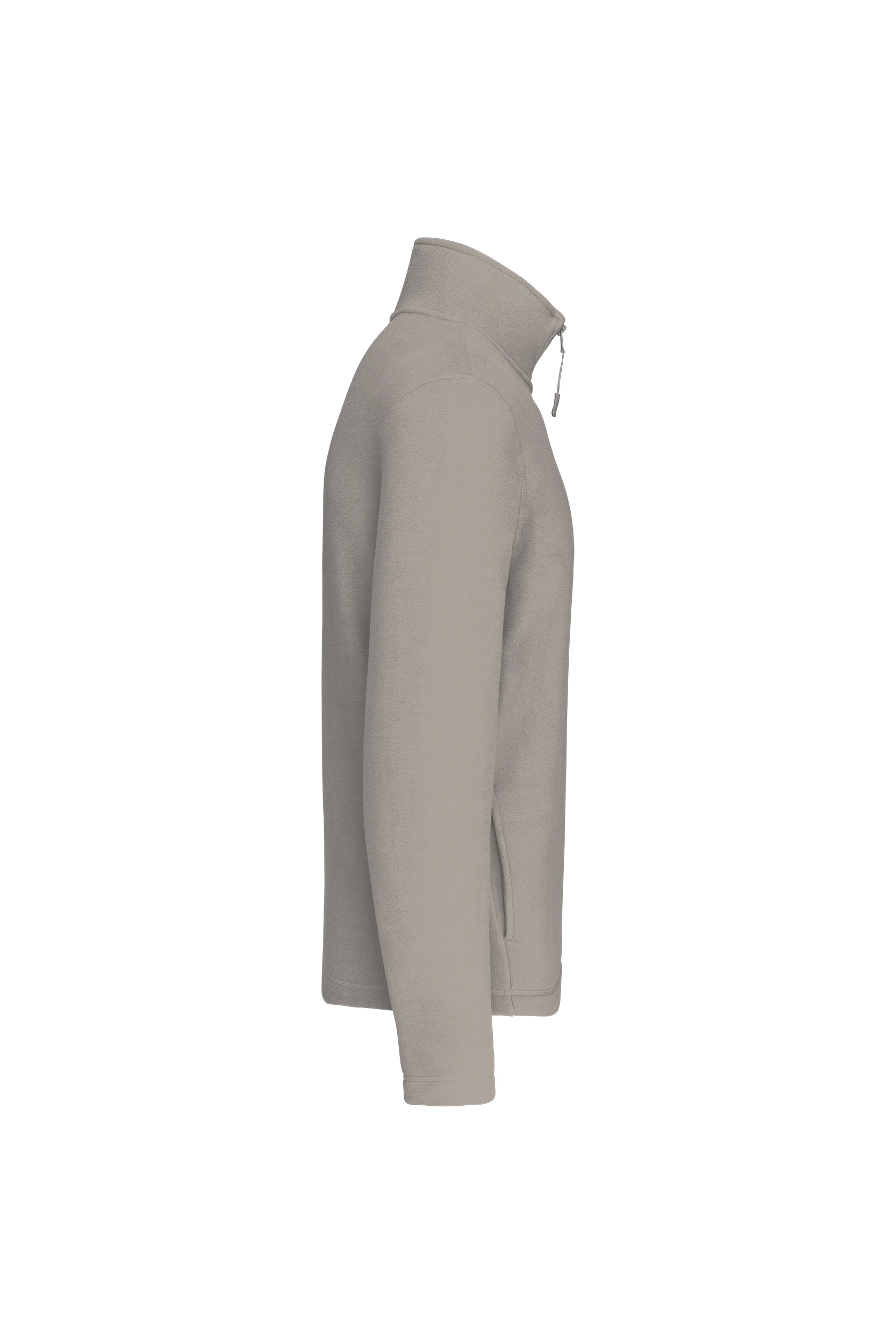 Micropolaire col zippé beige