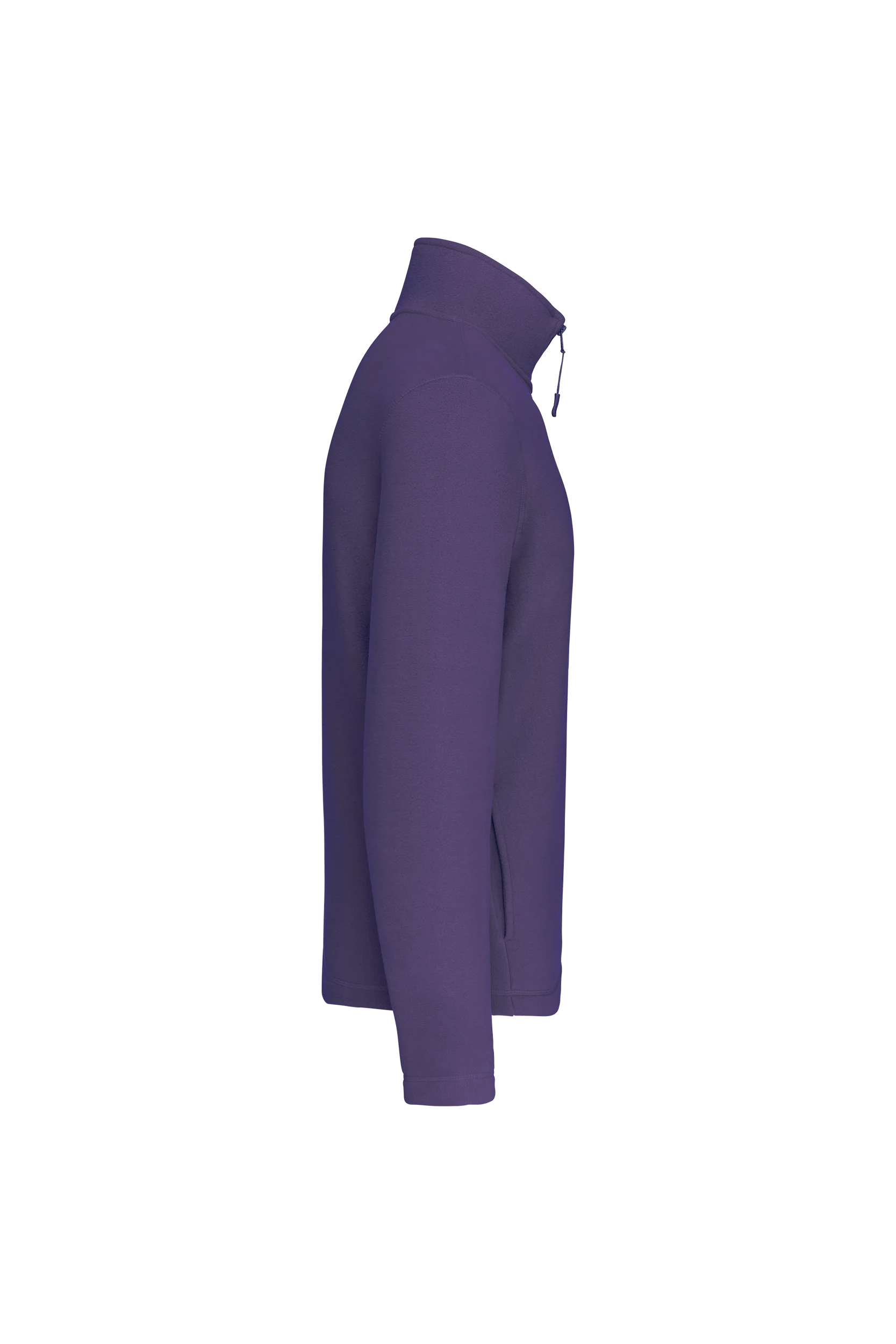 Micropolaire col zippé violet
