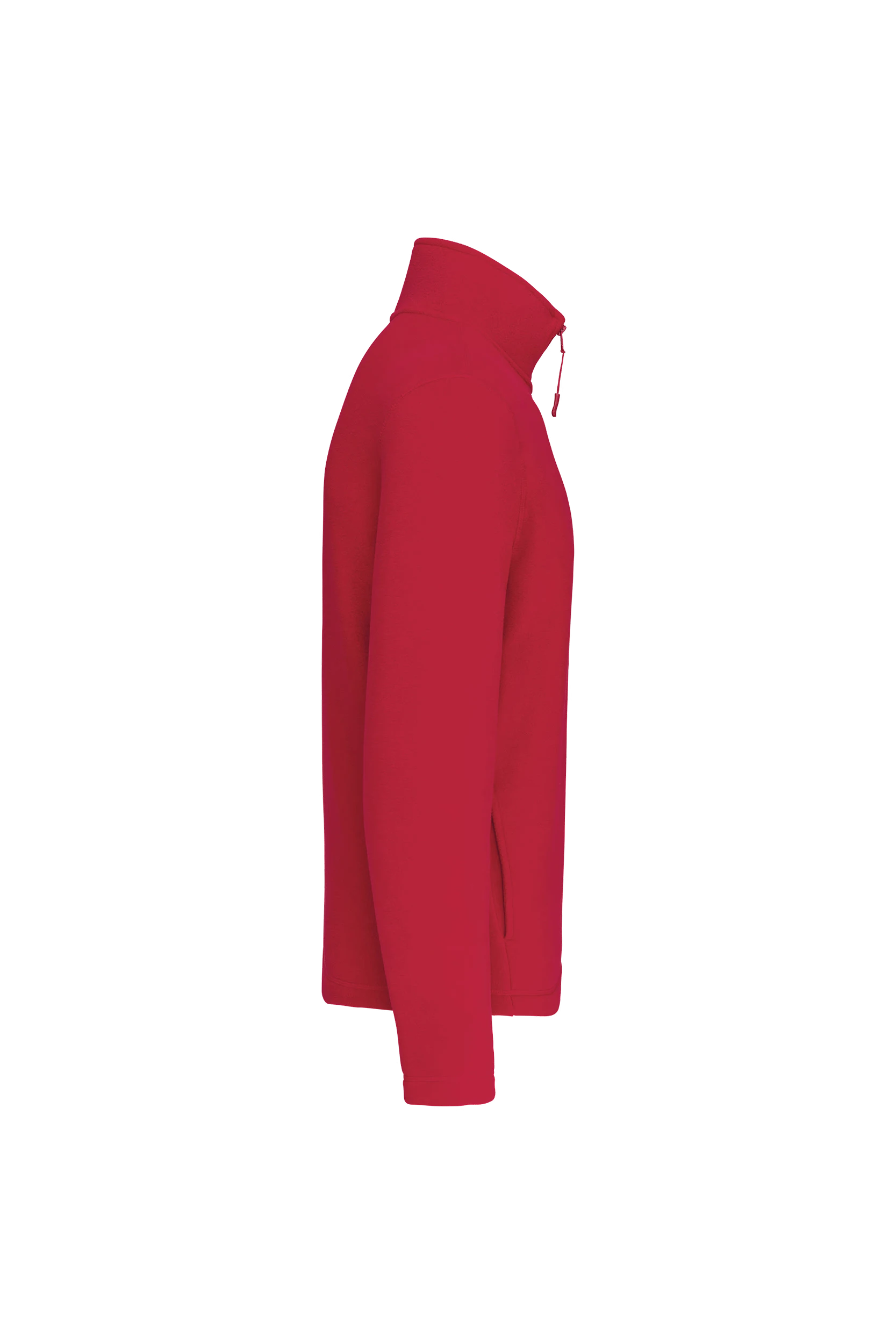 Micropolaire col zippé rouge