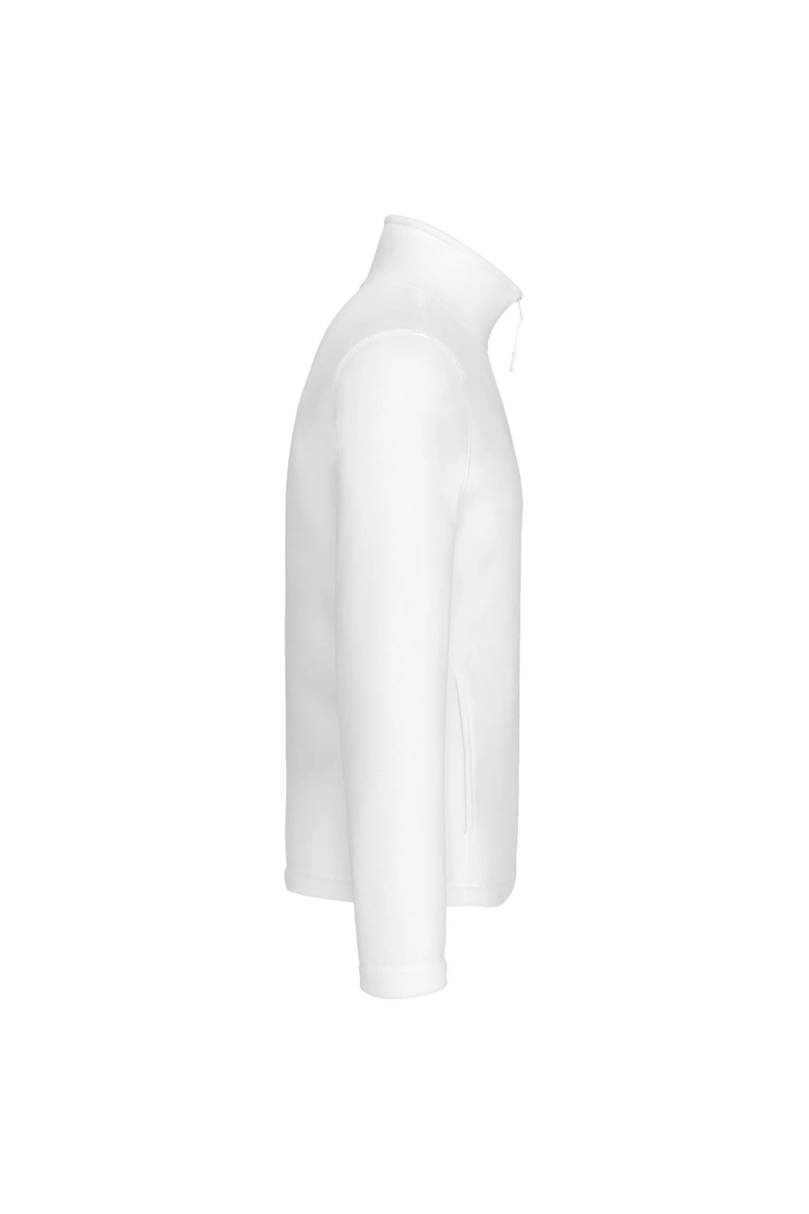 Micropolaire col zippé blanc