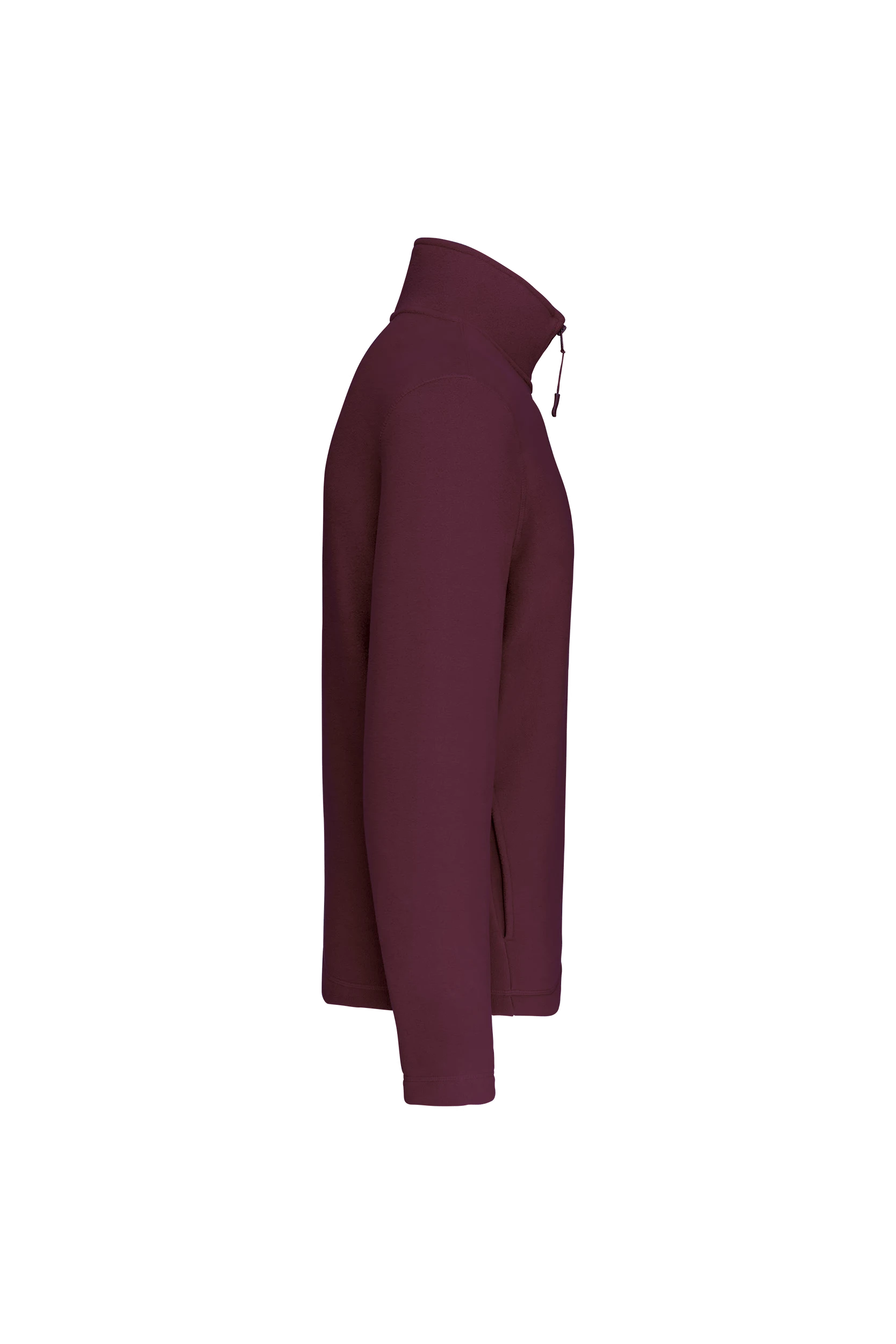 Micropolaire col zippé blanc
