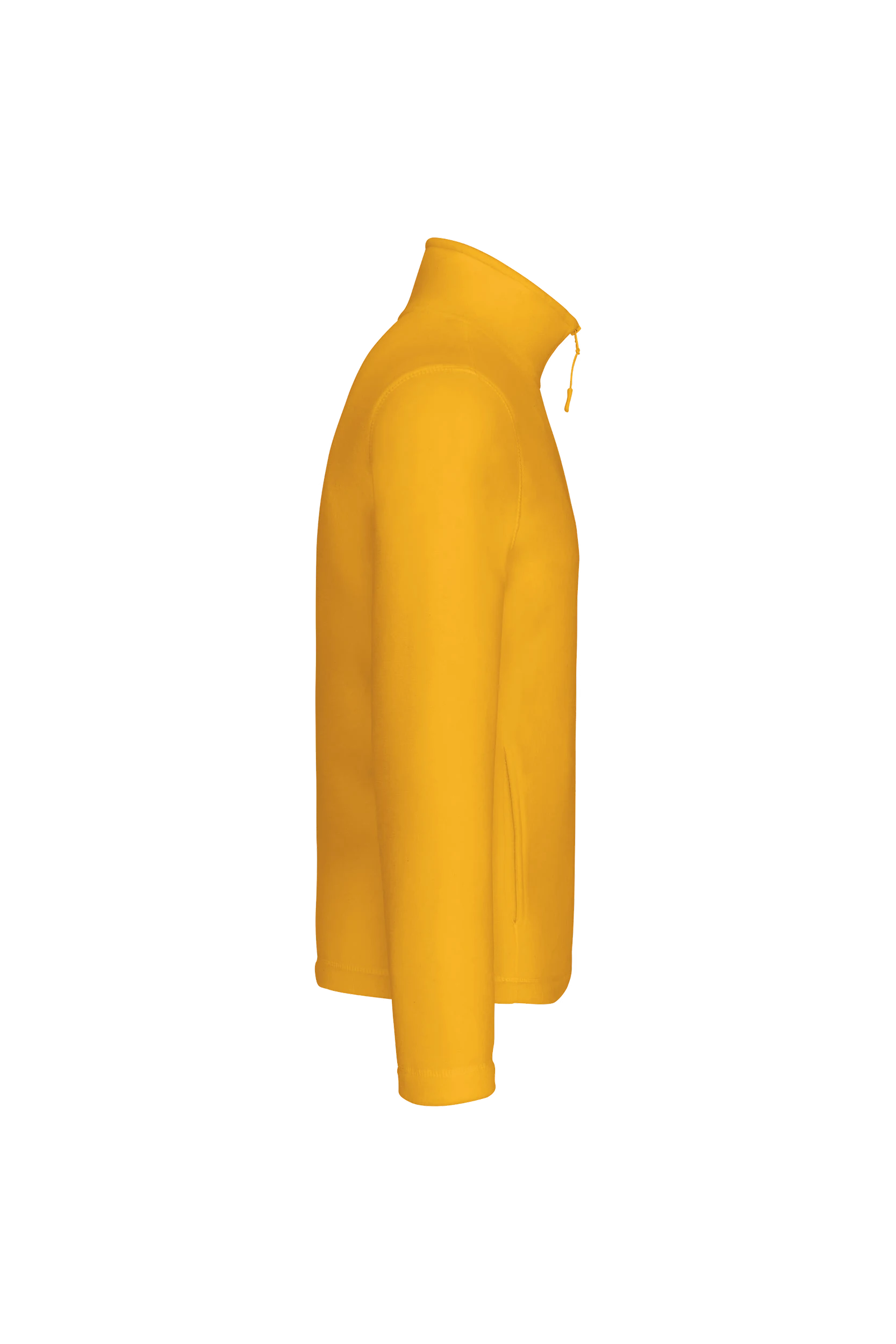 Micropolaire col zippé jaune