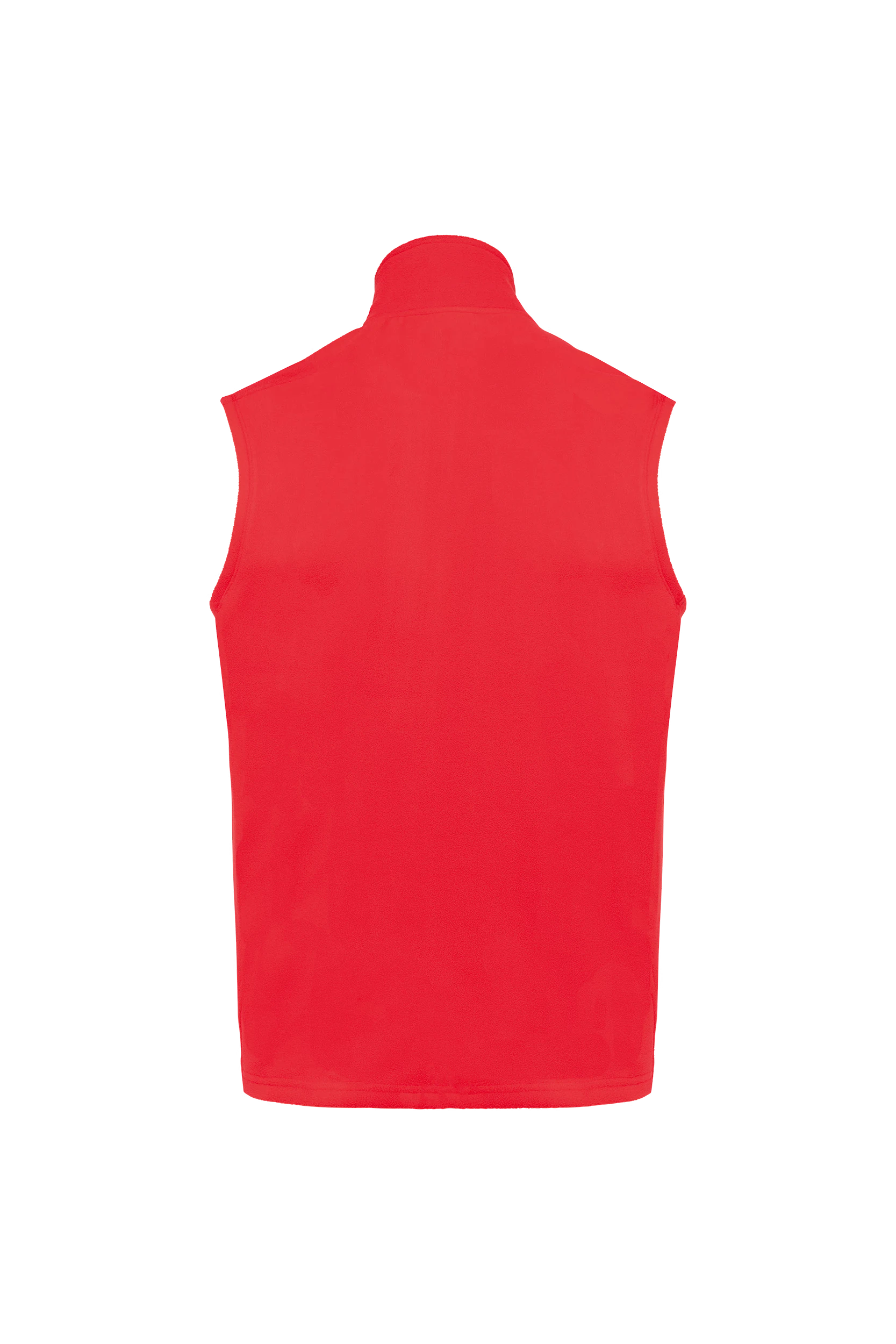 Gilet sans manches micropolaire écoresponsable unisexe rouge
