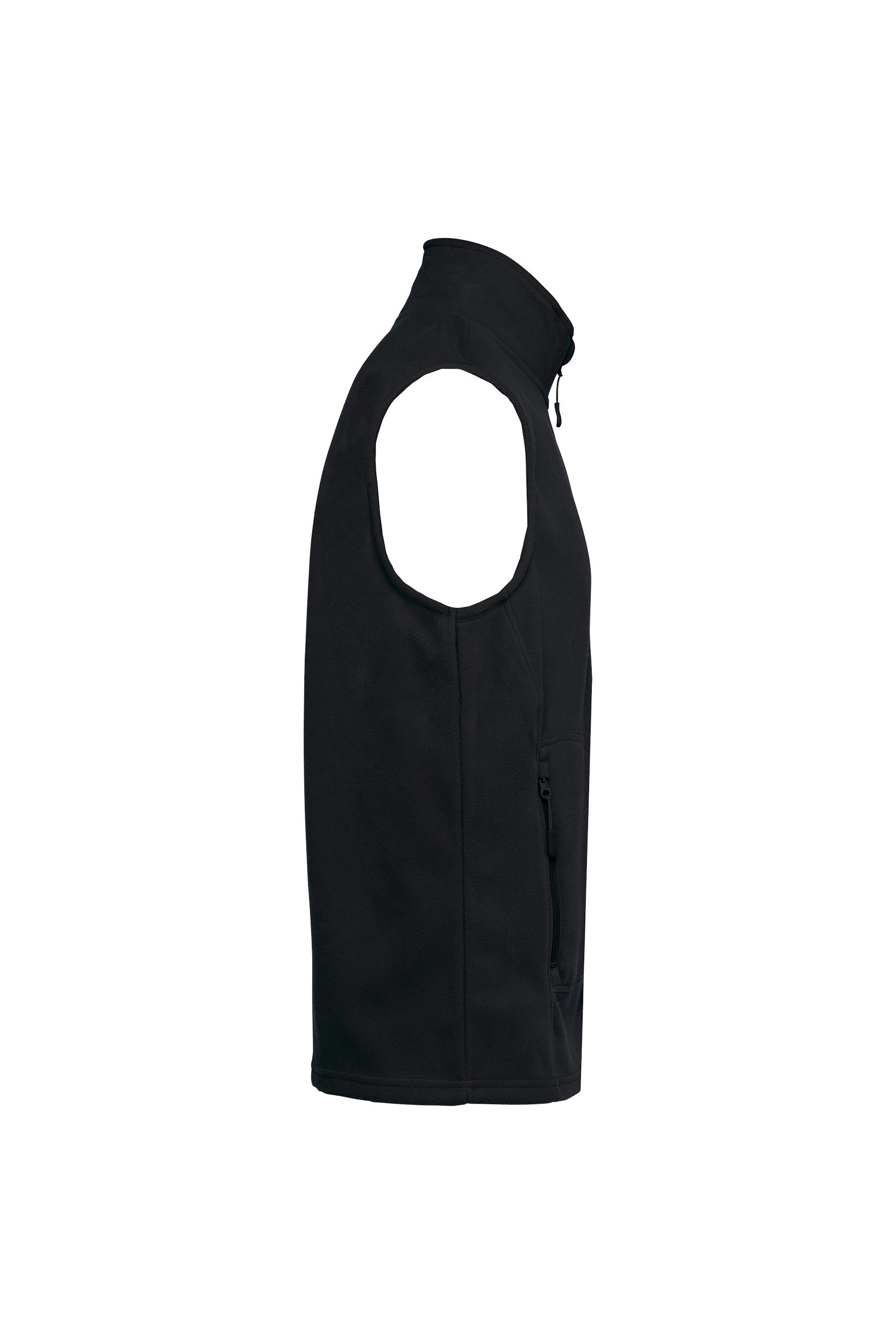 Gilet sans manches micropolaire écoresponsable unisexe noir