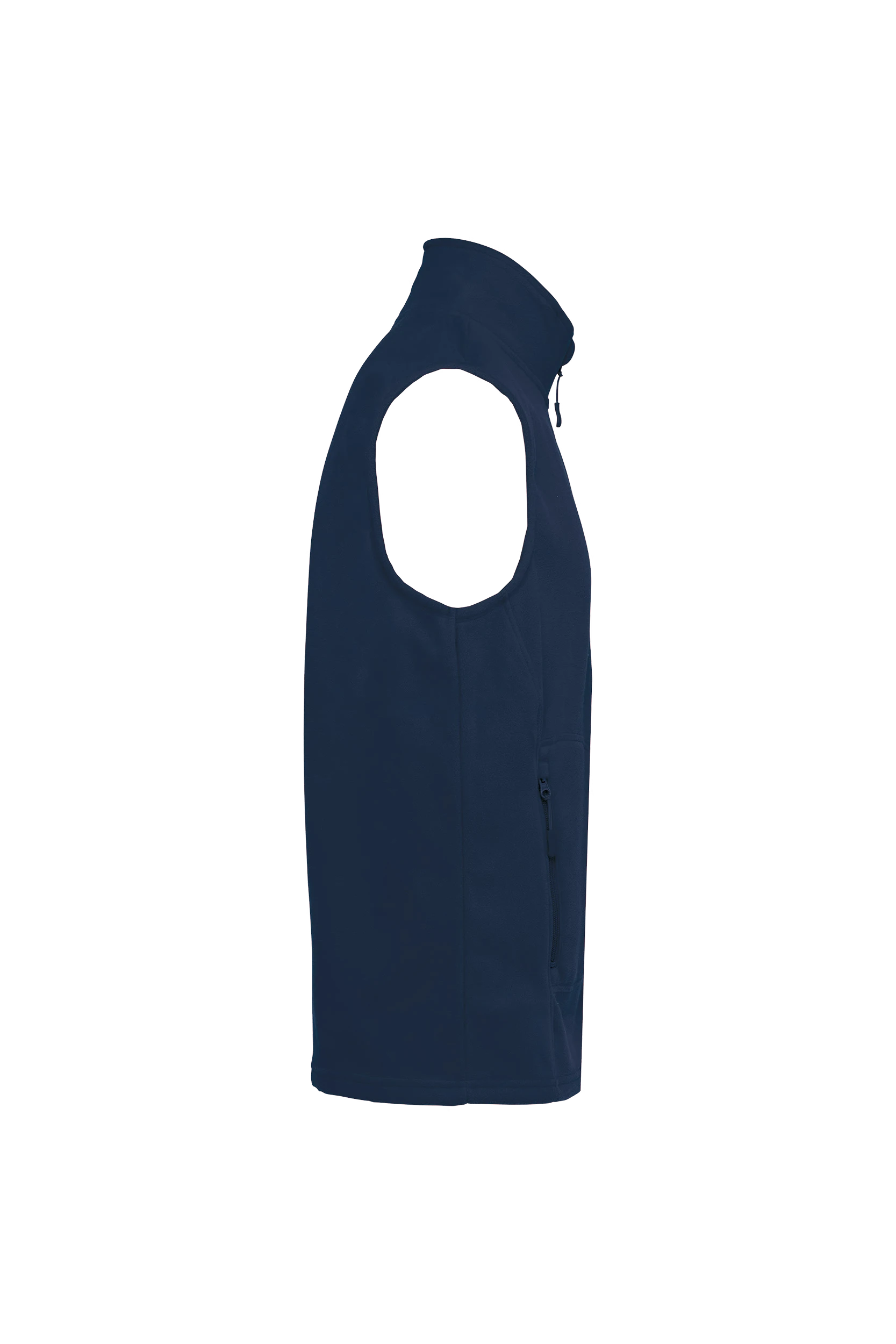 Gilet sans manches micropolaire écoresponsable unisexe marine
