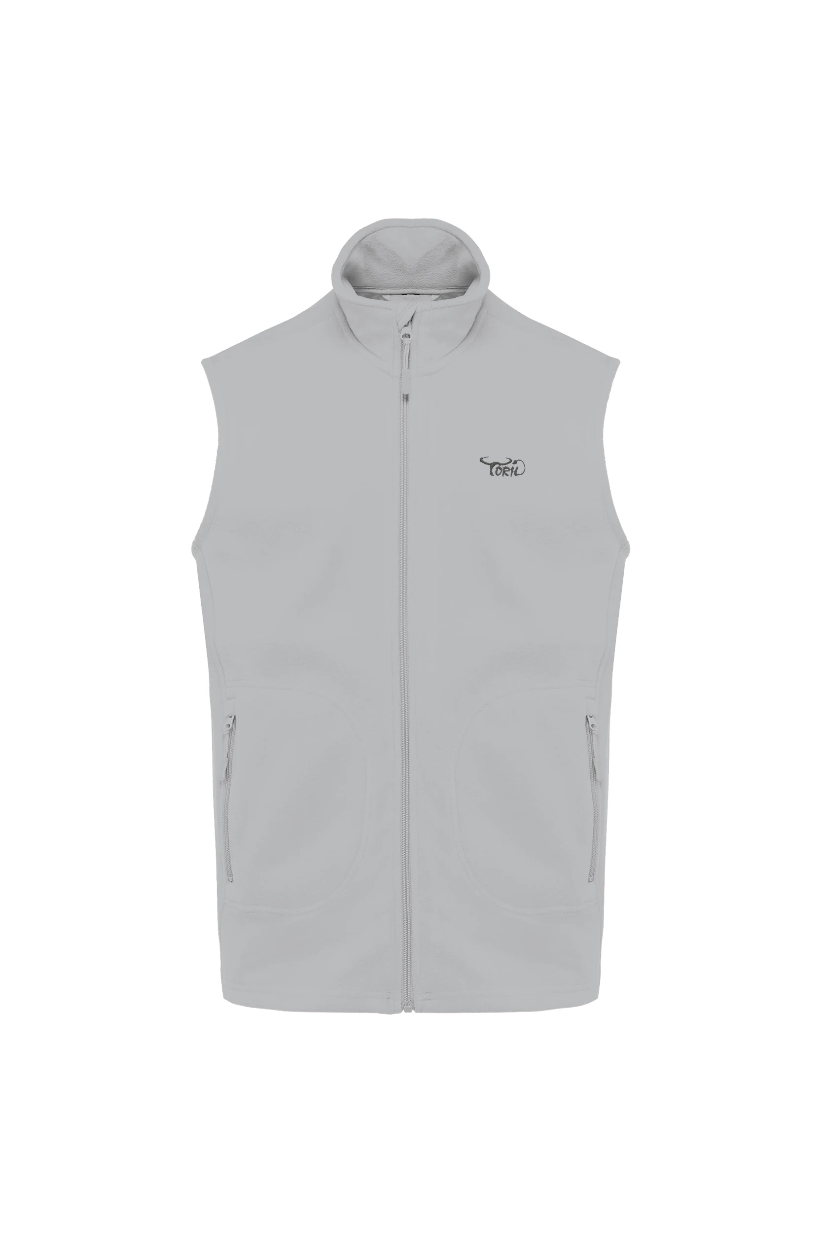 Gilet sans manches micropolaire écoresponsable unisexe gris