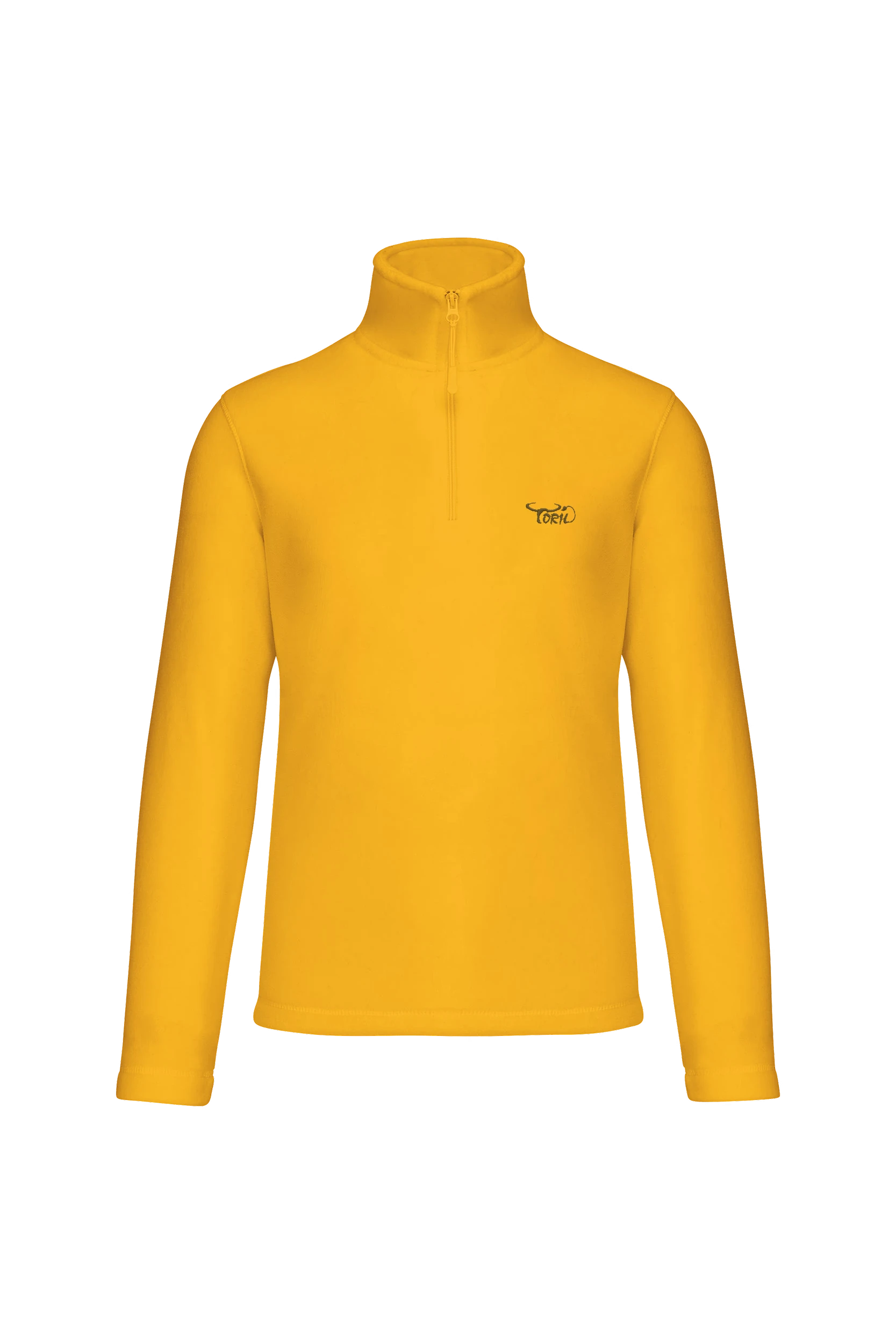 Micropolaire col zippé jaune