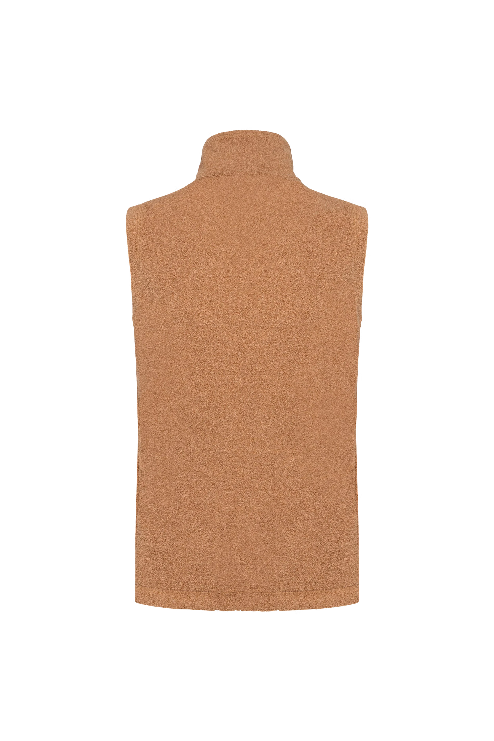 Gilet sans manches micropolaire camel