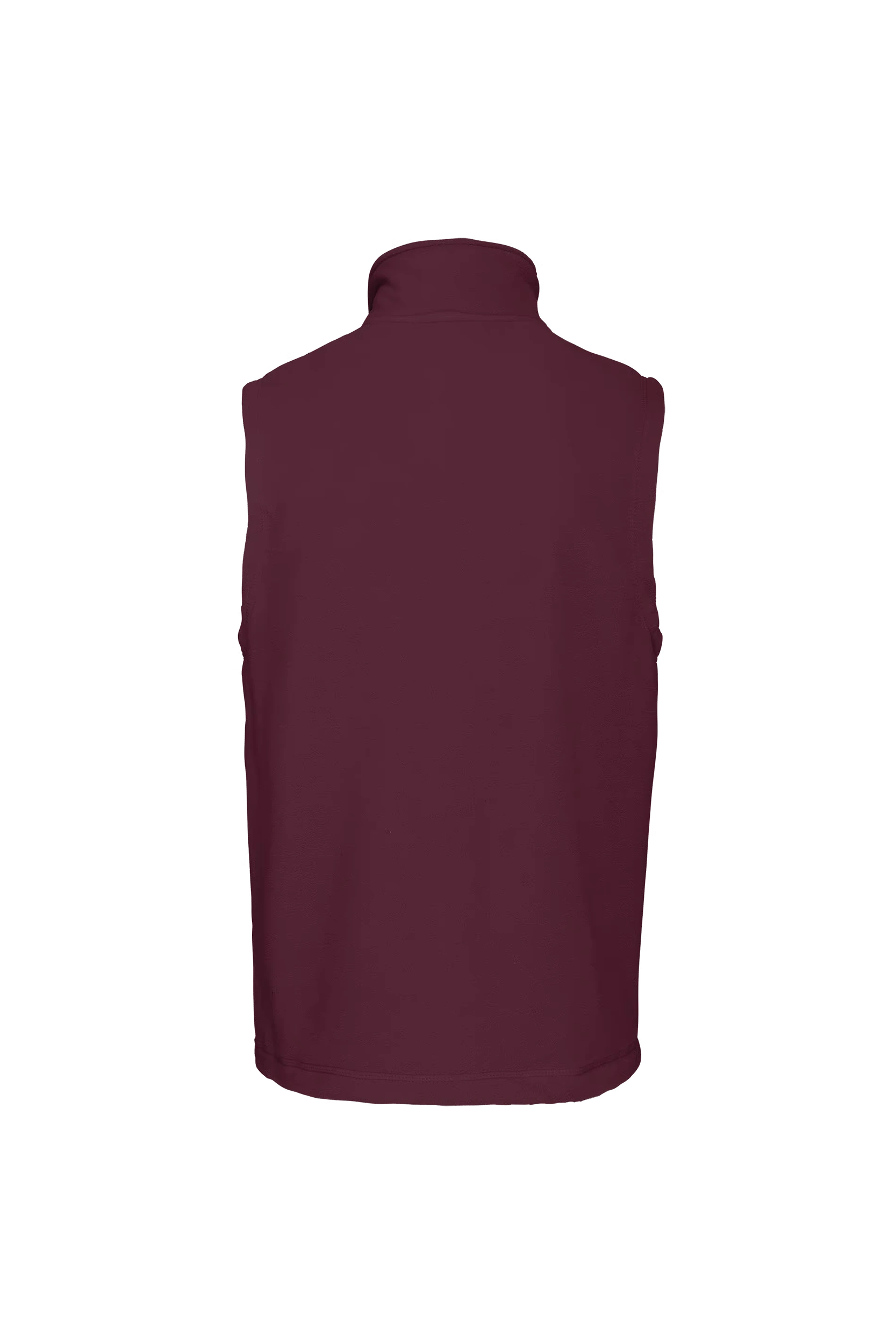Gilet sans manches micropolaire bordeaux