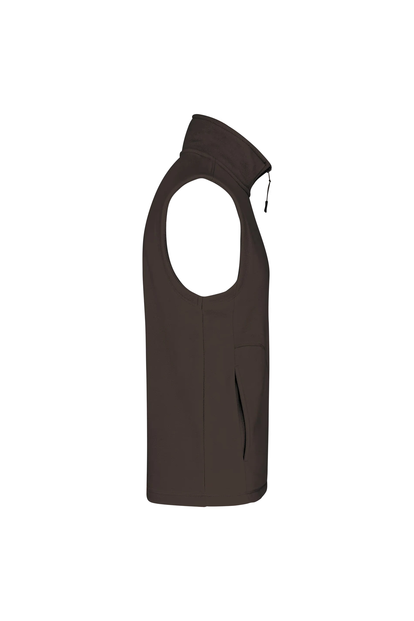 Gilet sans manches micropolaire chocolat