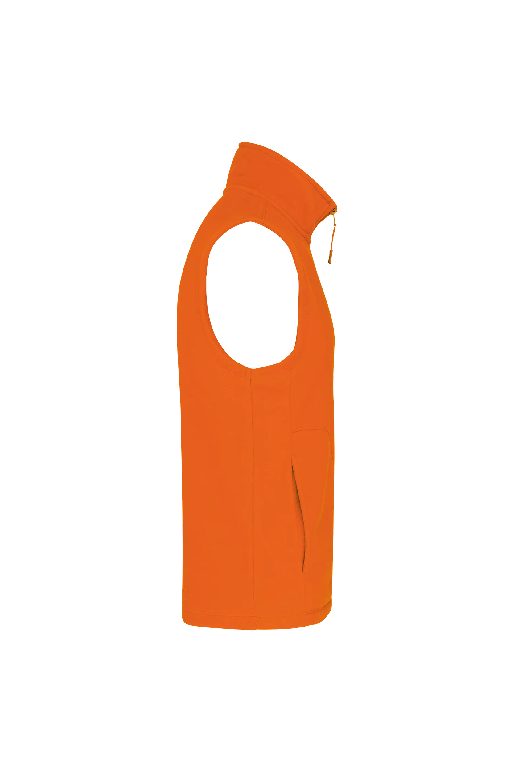 Gilet sans manches micropolaire orange