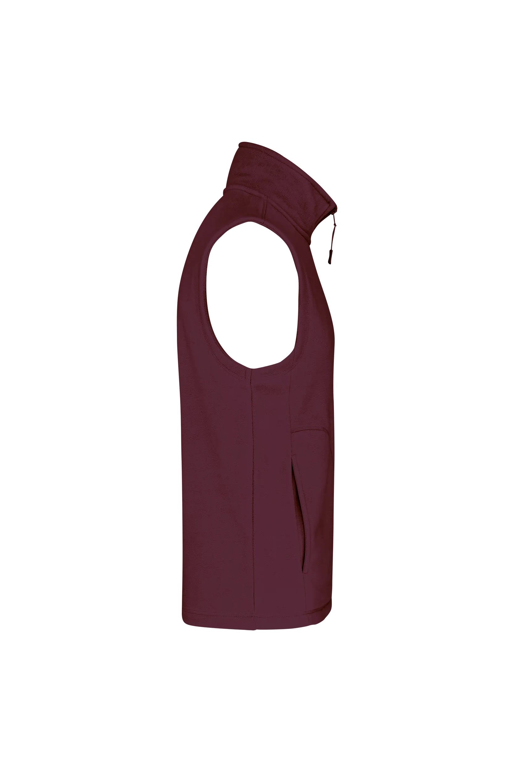 Gilet sans manches micropolaire bordeaux