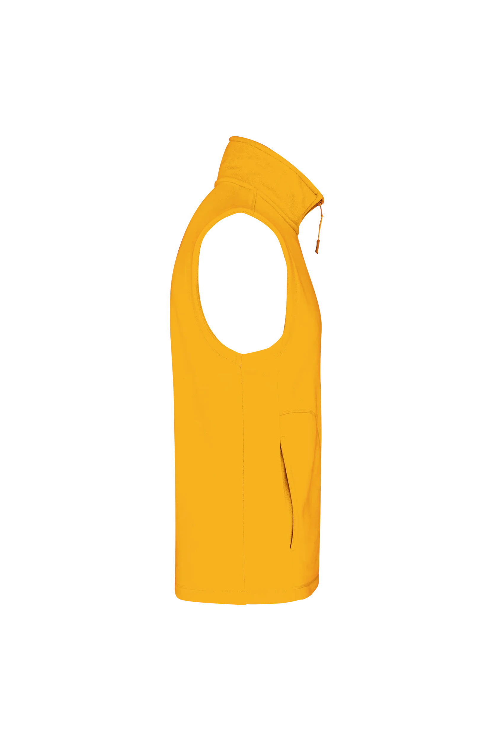 Gilet sans manches micropolaire jaune