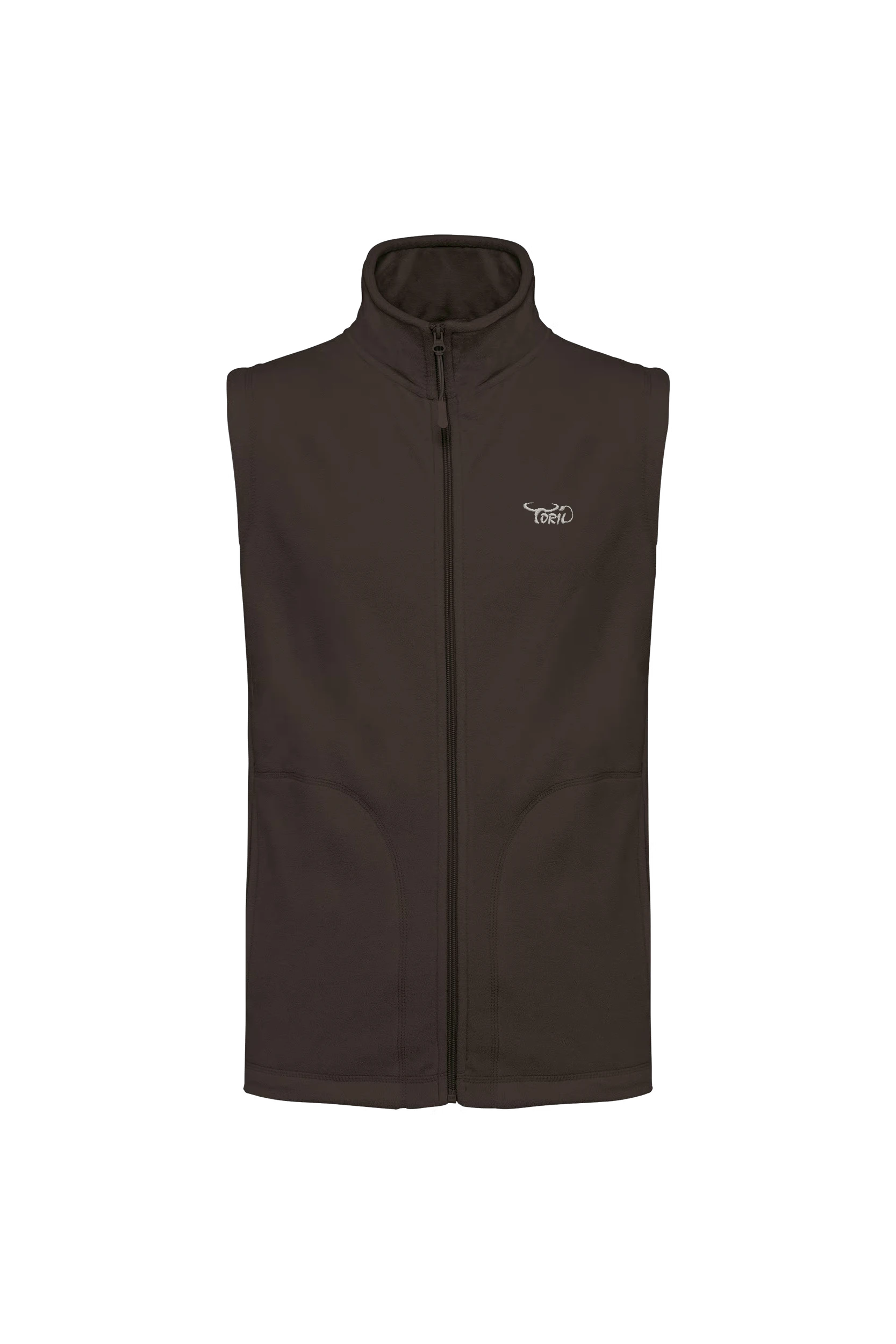 Gilet sans manches micropolaire chocolat