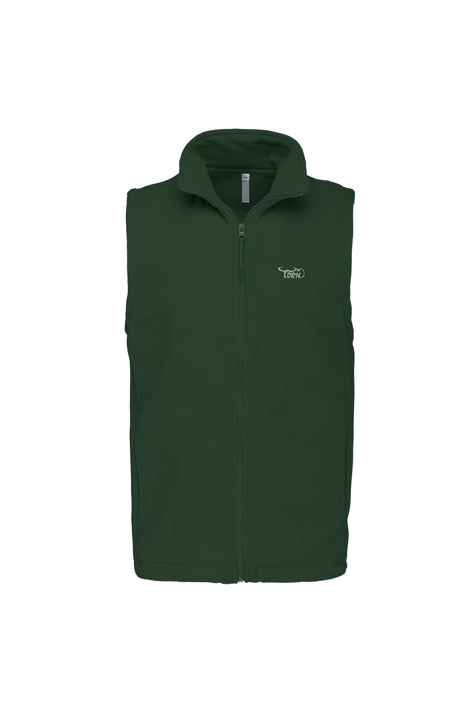 Gilet sans manches micropolaire vert forêt