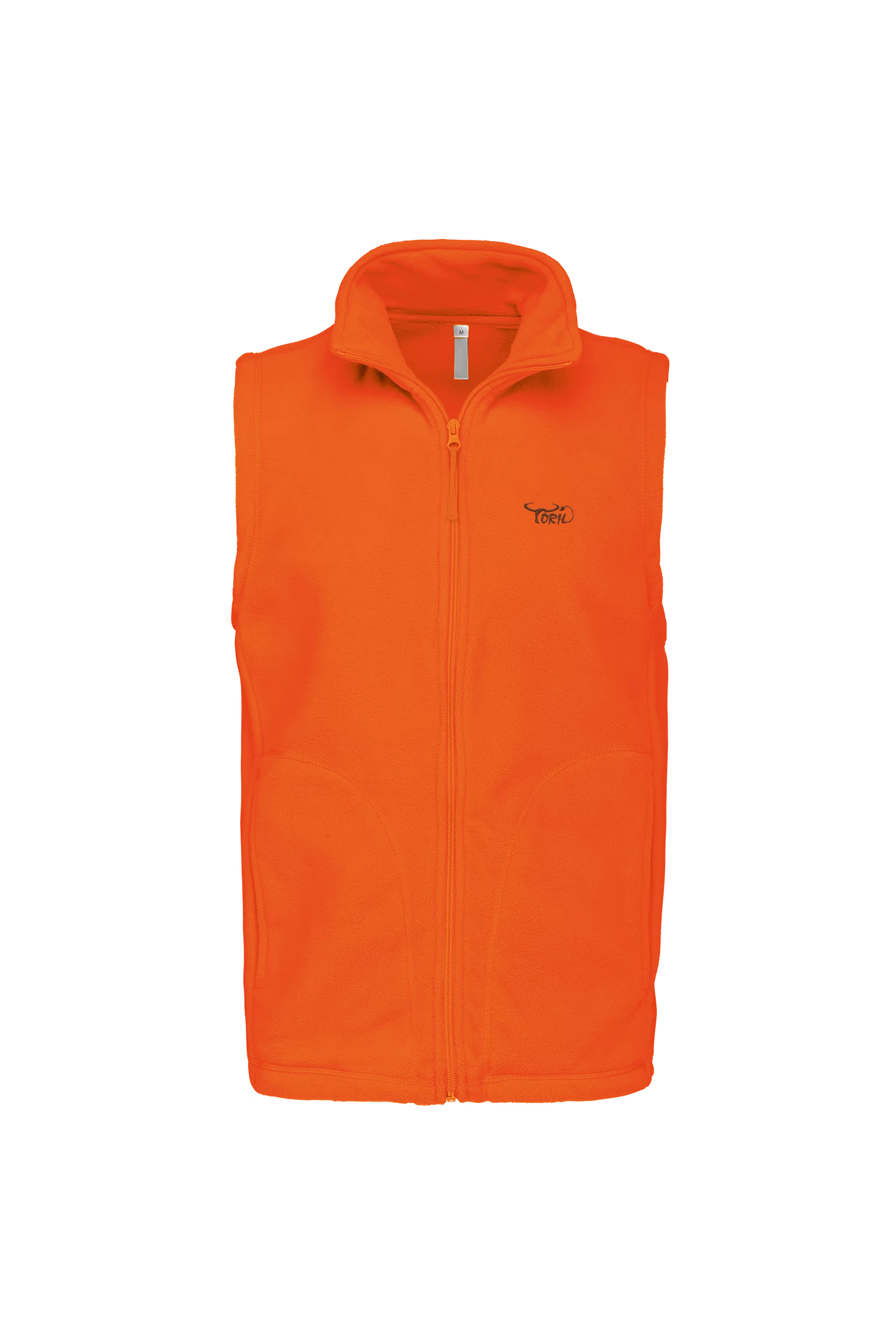 Gilet sans manches micropolaire orange