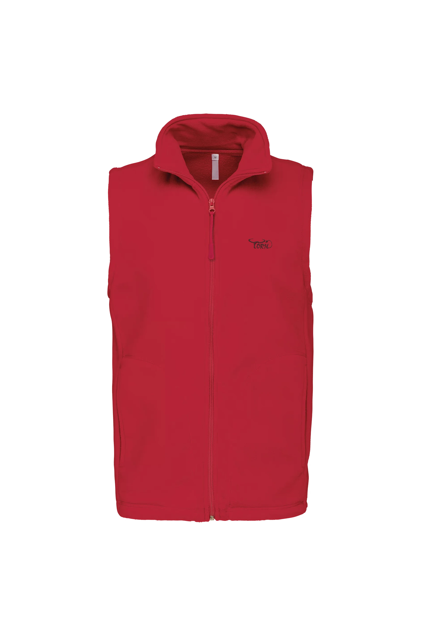 Gilet sans manches micropolaire rouge