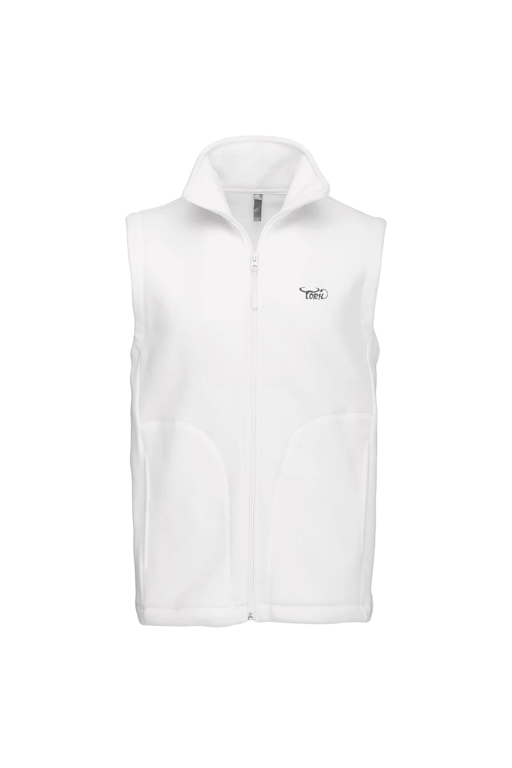 Gilet sans manches micropolaire blanc