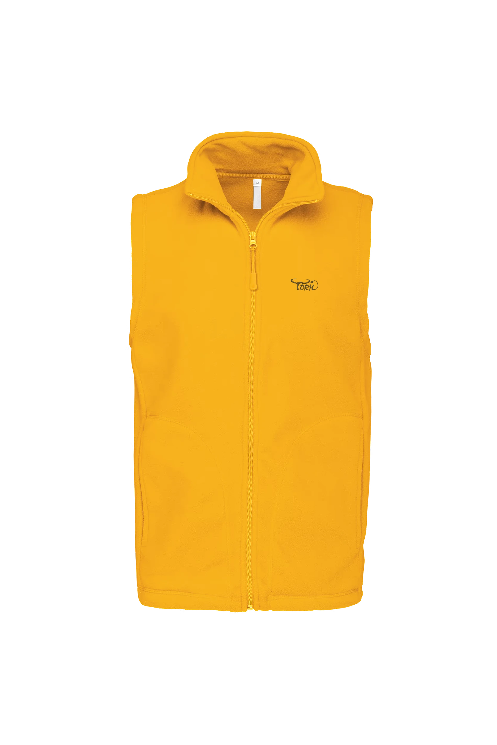 Gilet sans manches micropolaire jaune