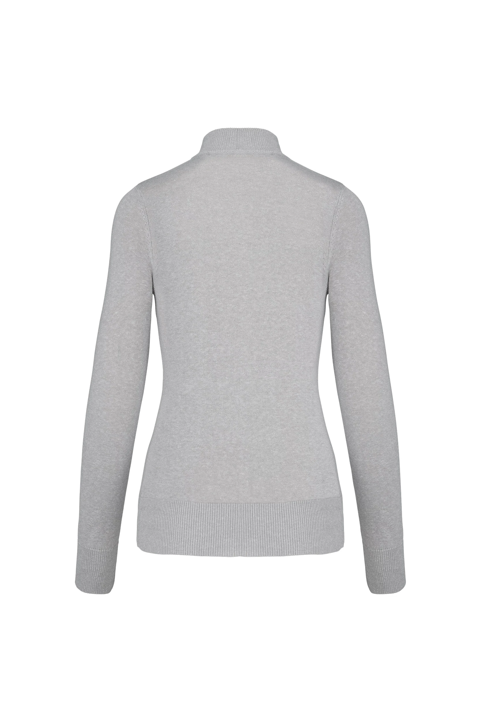 Cardigan zippé gris