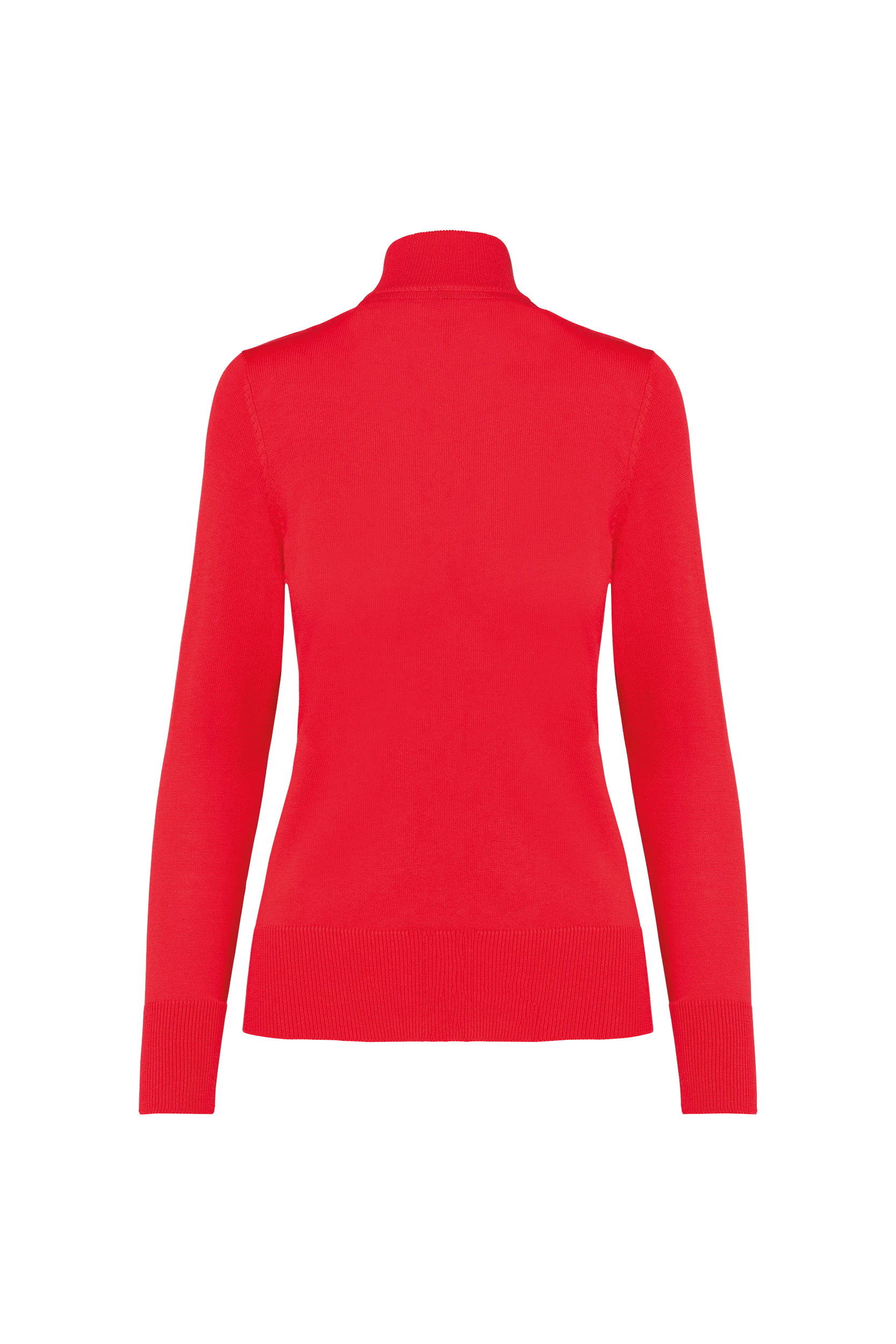Cardigan zippé rouge