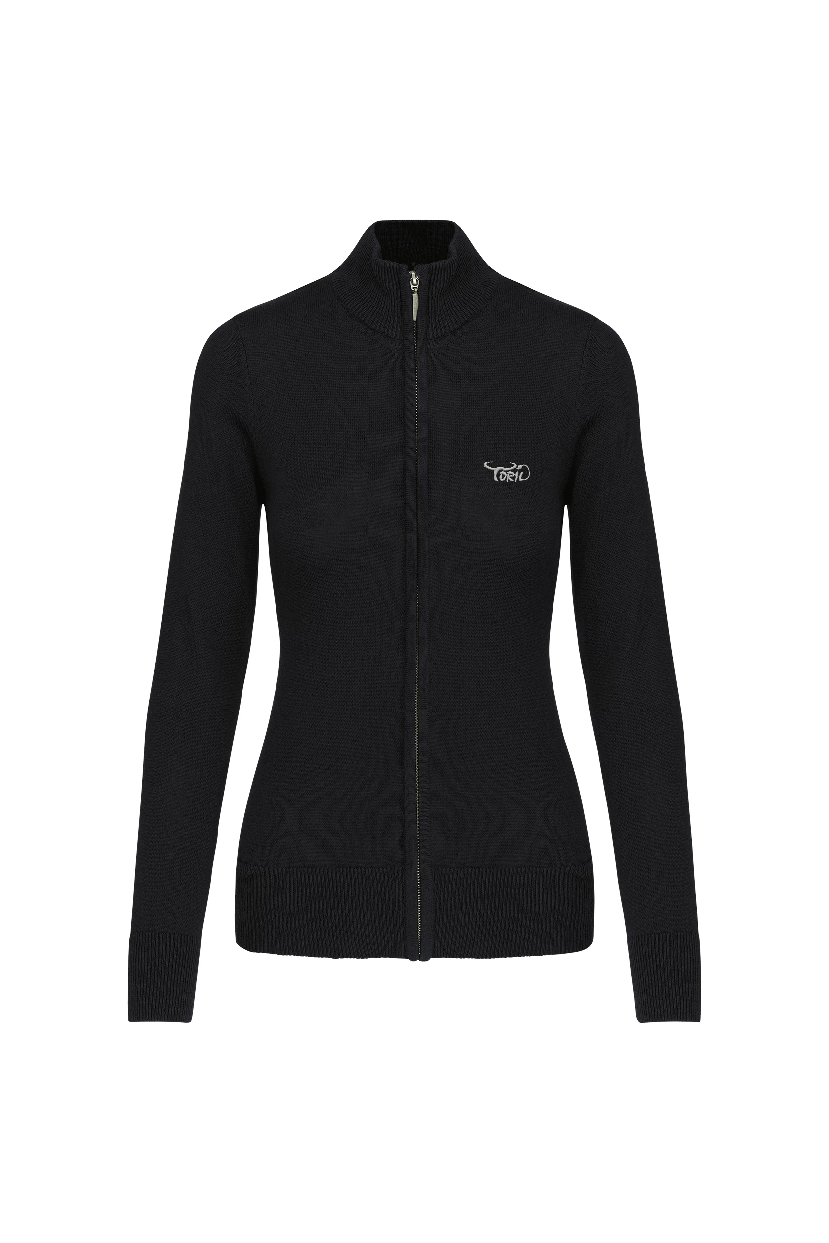 Cardigan zippé noir