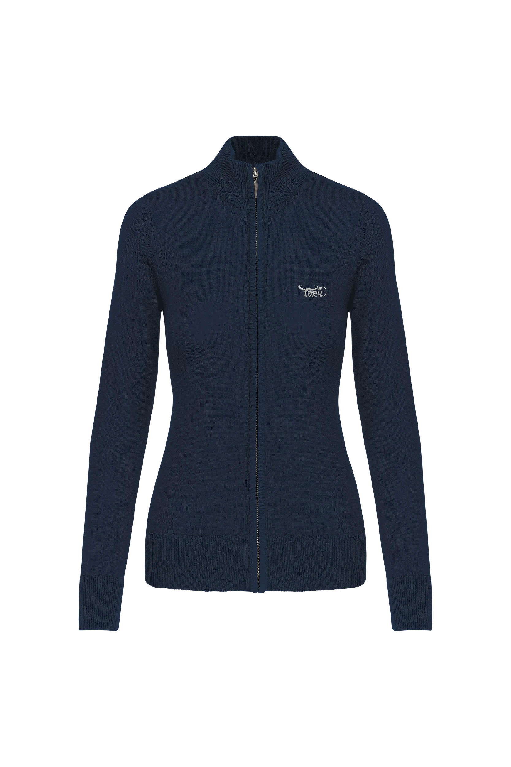 Cardigan zippé marine