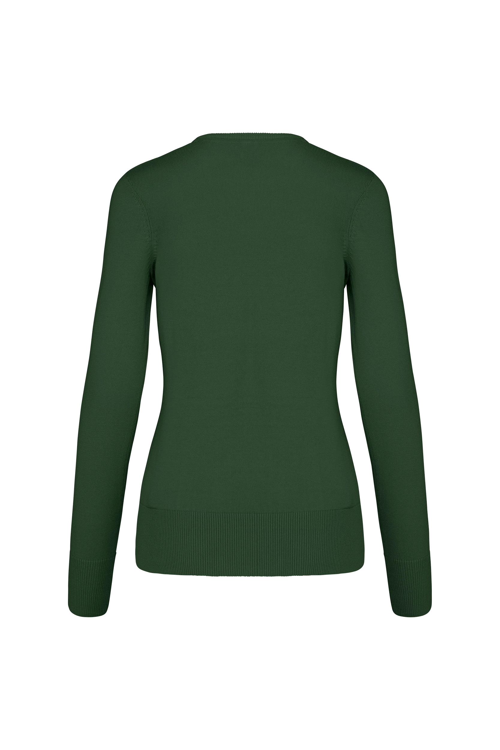 Pull col v vert forêt