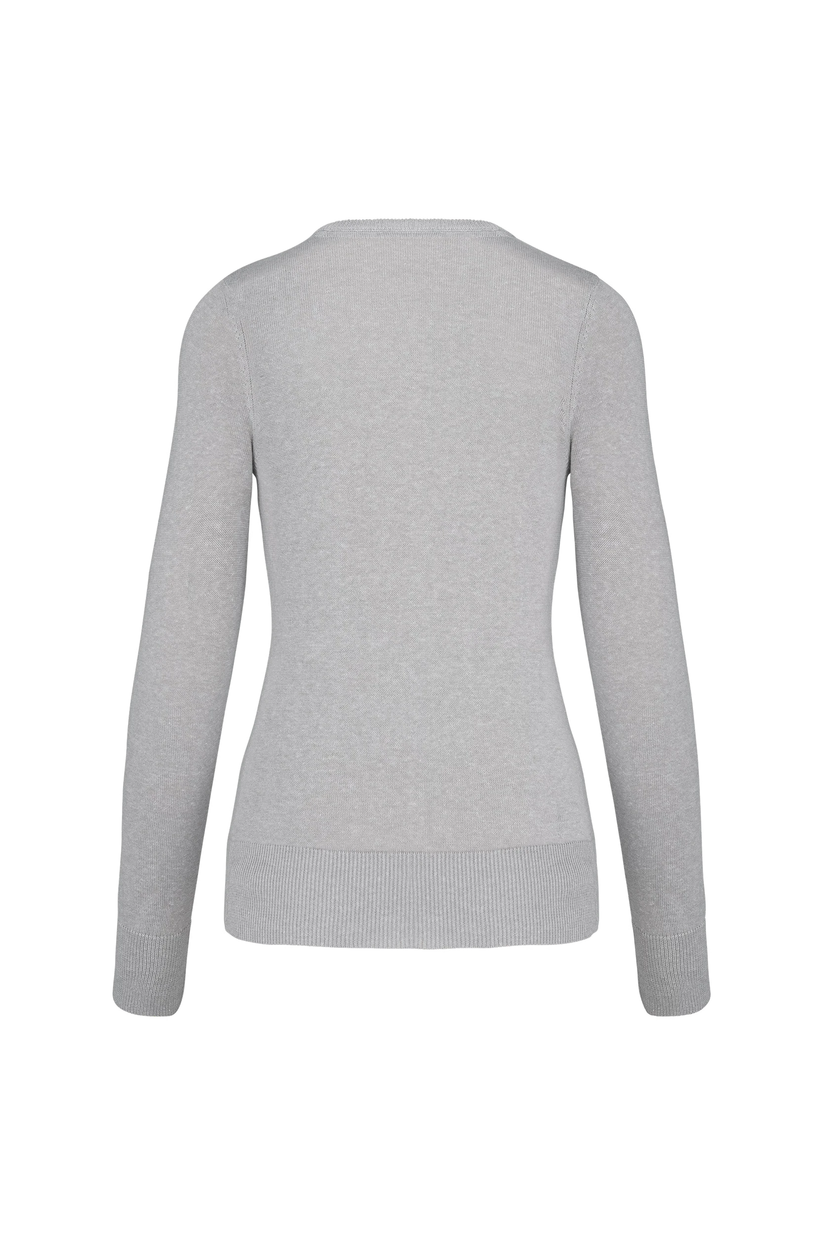 Pull col v gris