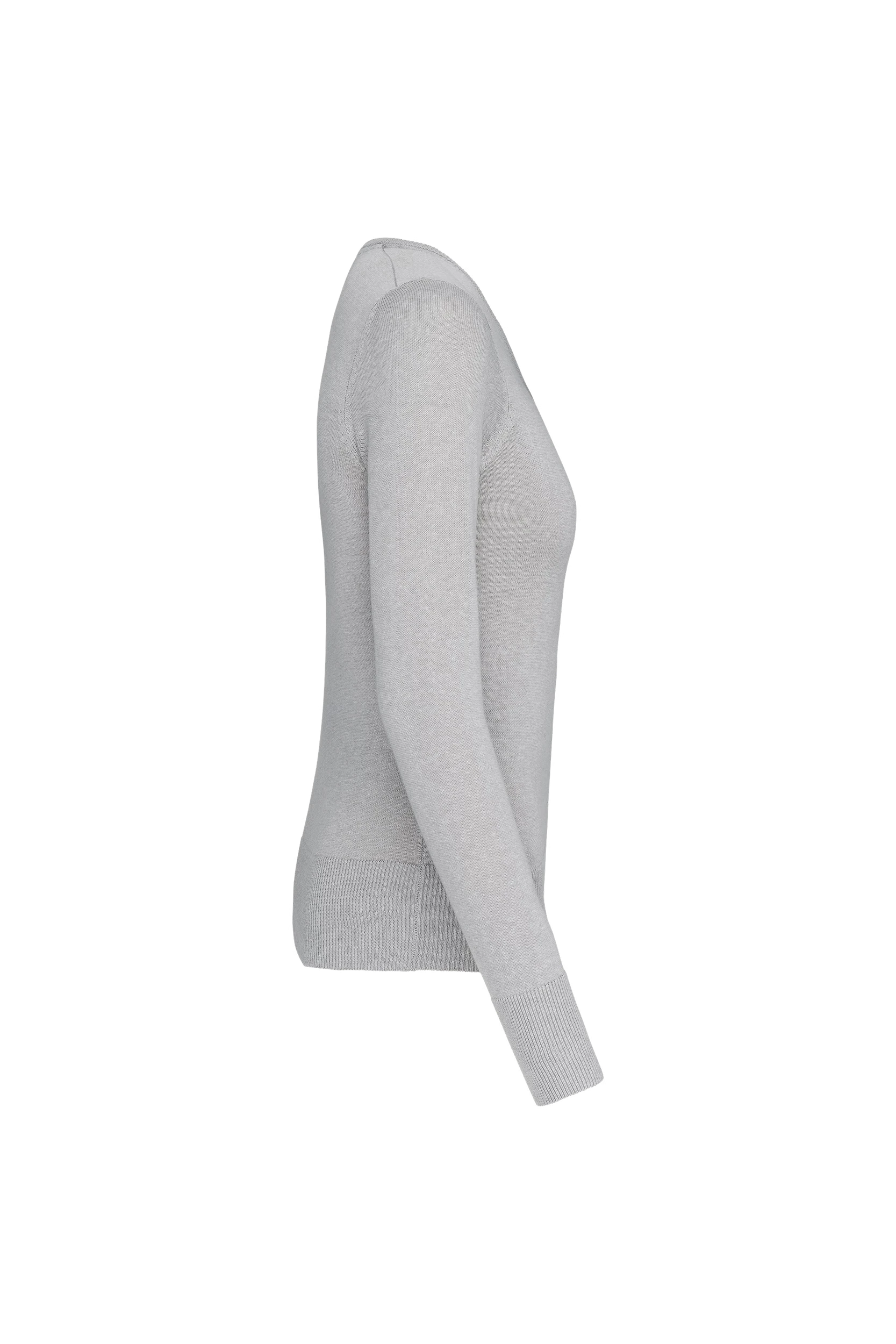 Pull col v gris