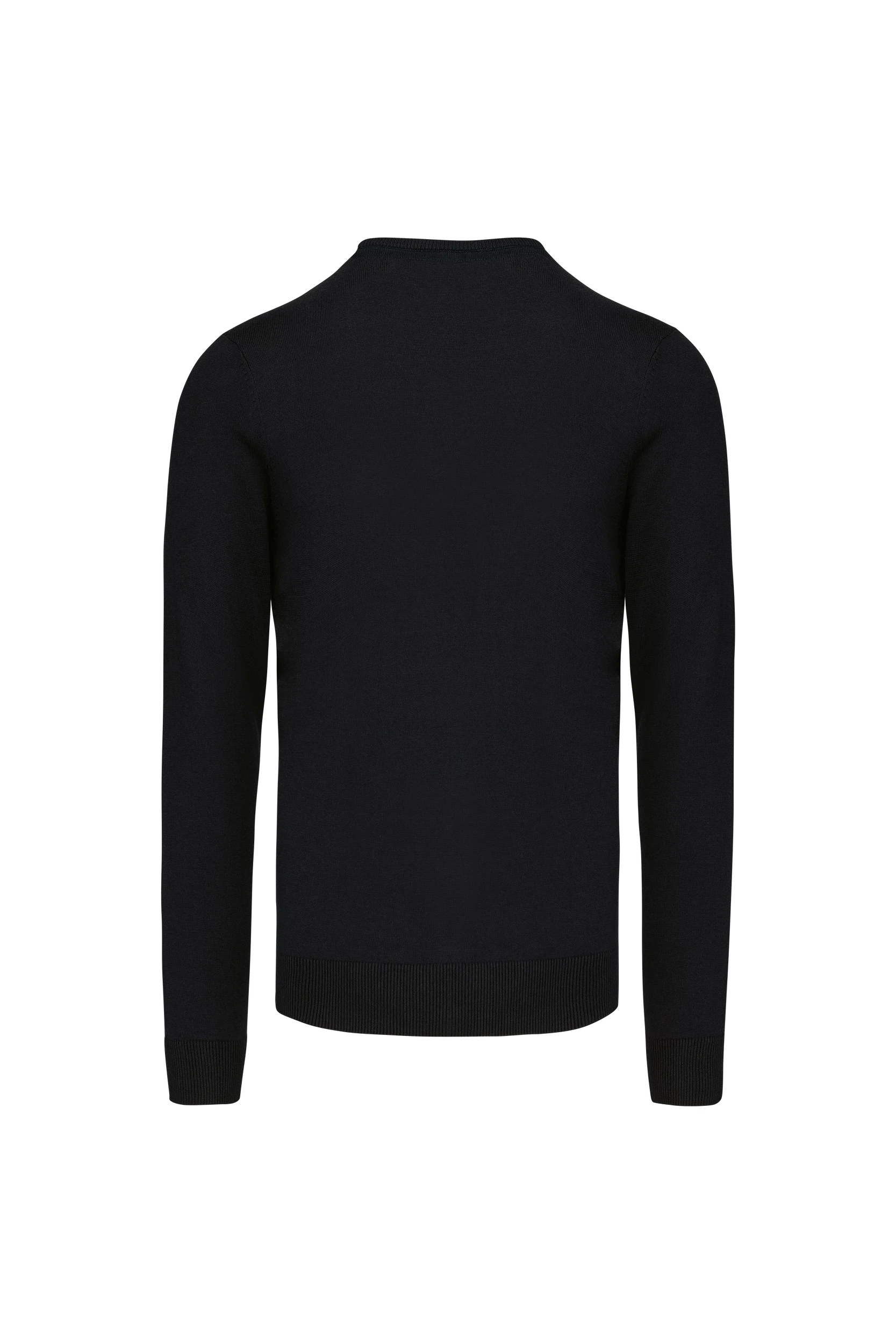 Pull col rond noir